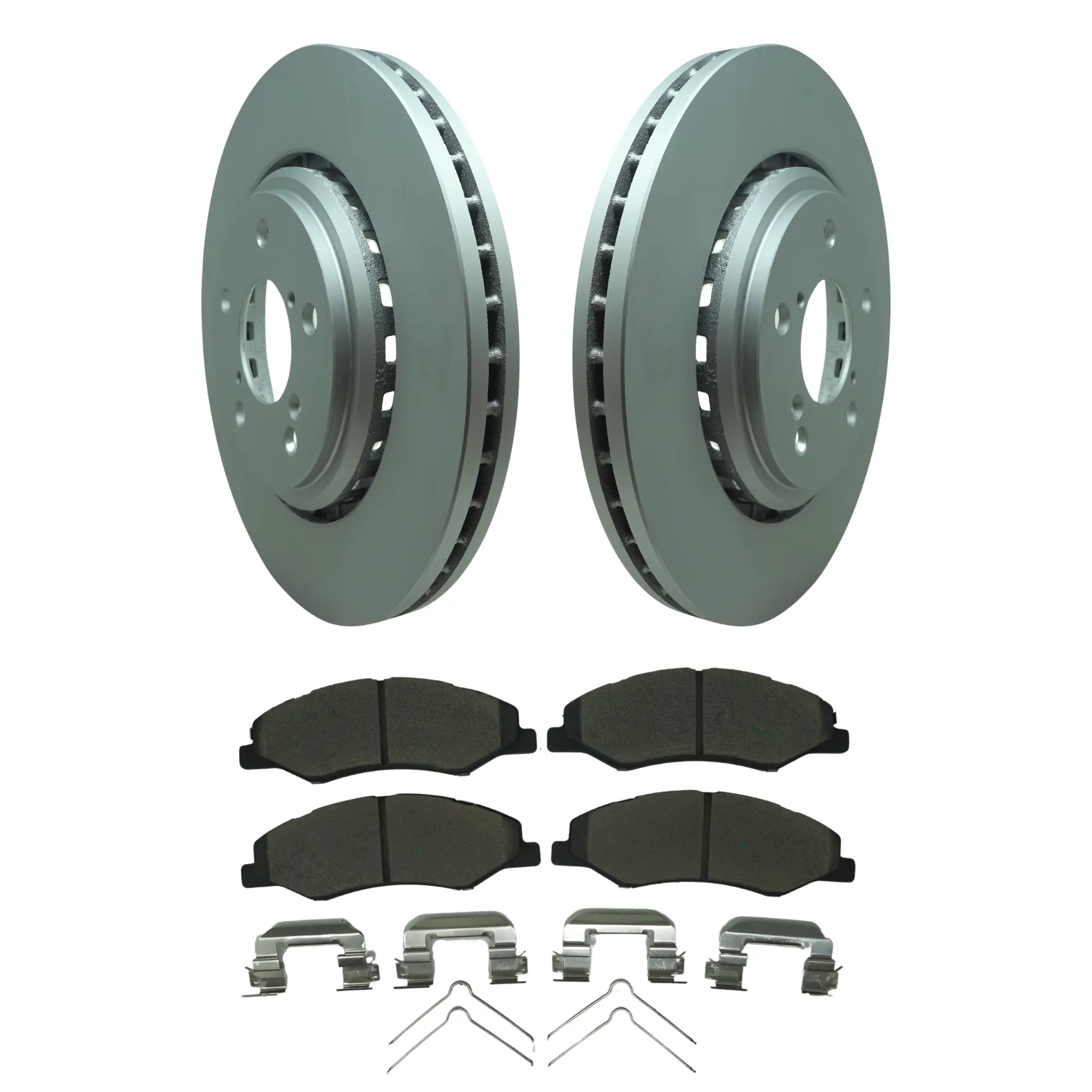 Coated Brake Rotor & Ceramic Pad Kit - main product image