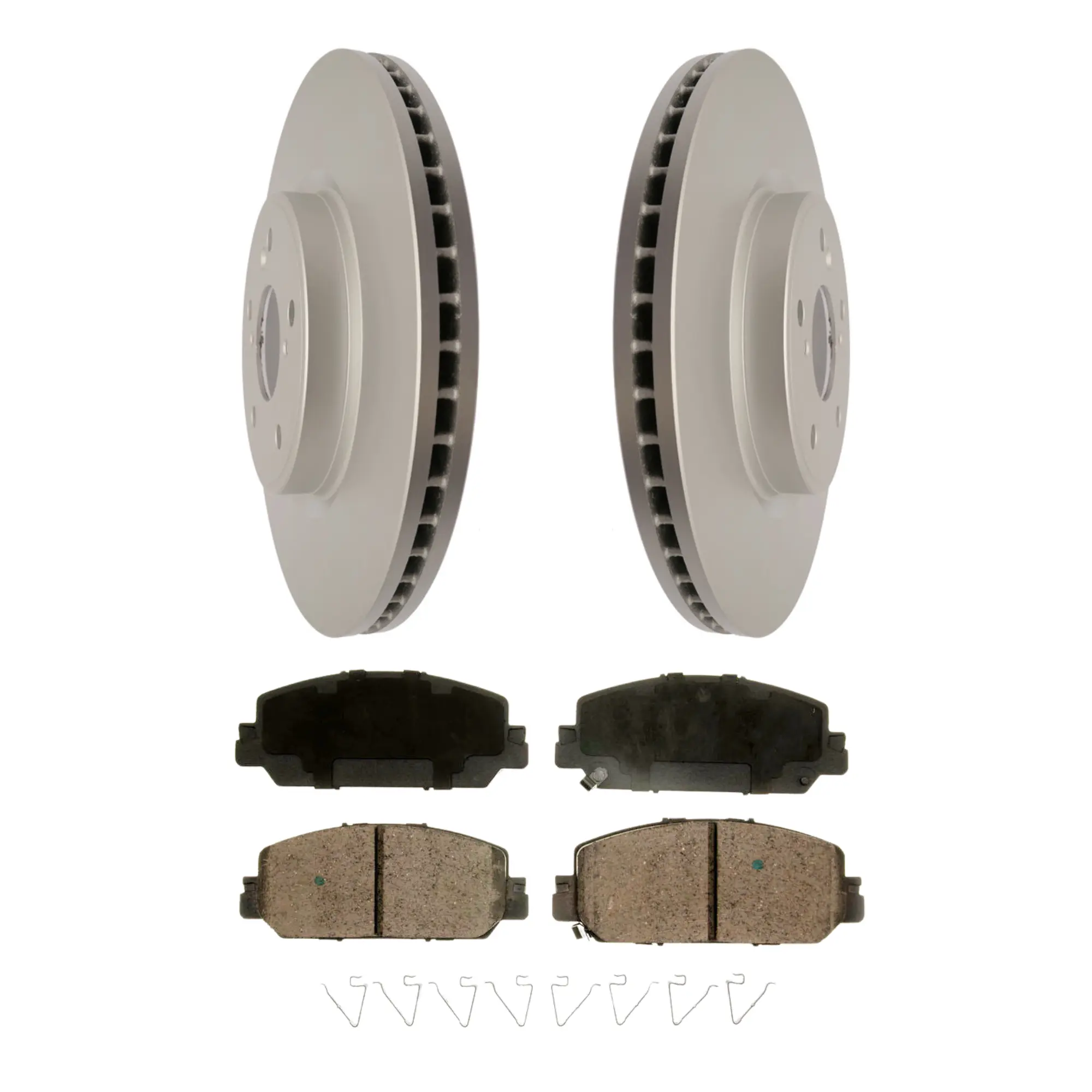 Coated Brake Rotor & Ceramic Pad Kit - main product image