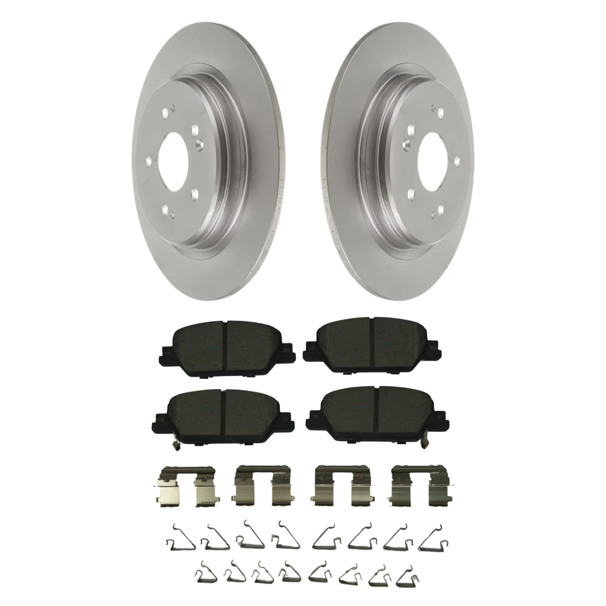 Coated Brake Rotor & Ceramic Pad Kit - main product image