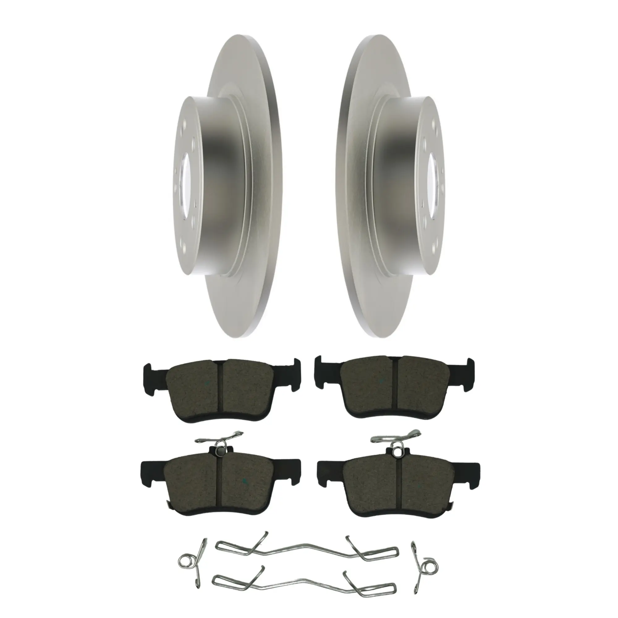Coated Brake Rotor & Ceramic Pad Kit - main product image