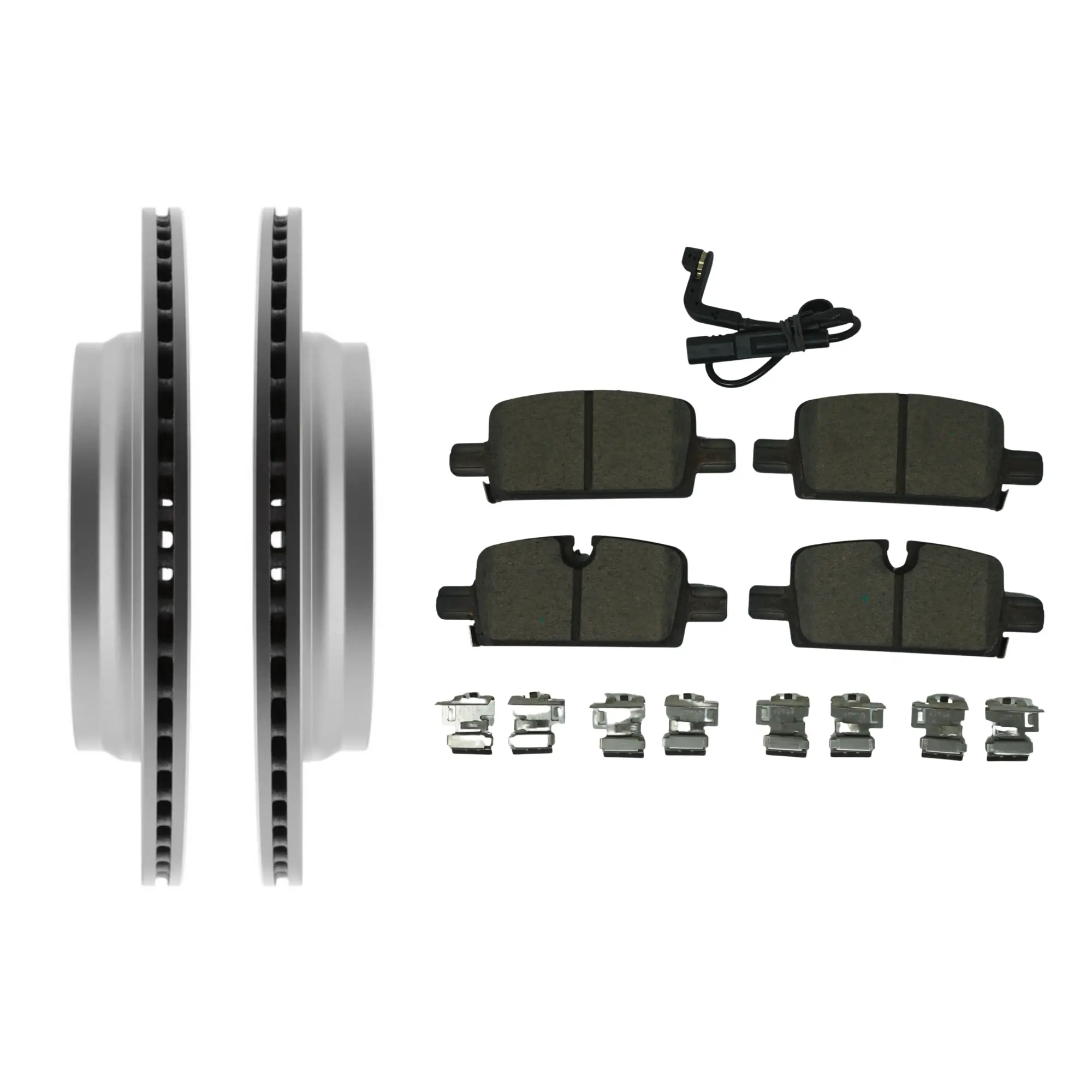 Coated Brake Rotor & Ceramic Pad Kit - main product image