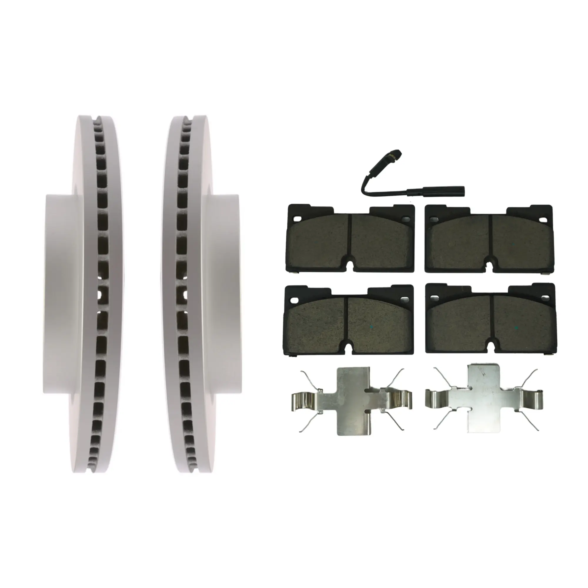 Coated Brake Rotor & Ceramic Pad Kit - main product image