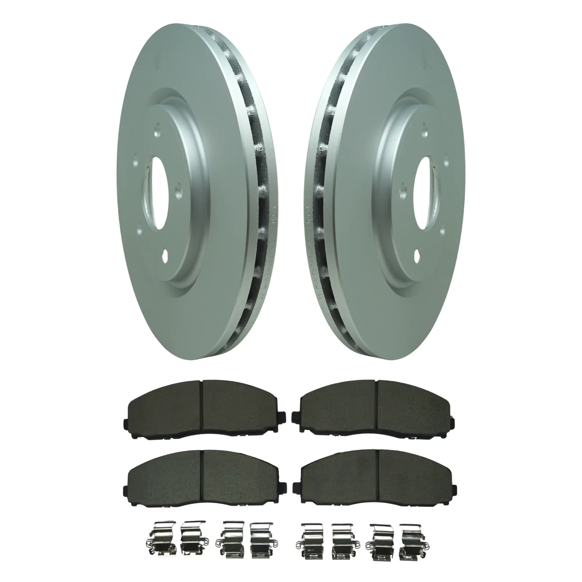 Coated Brake Rotor & Ceramic Pad Kit - main product image