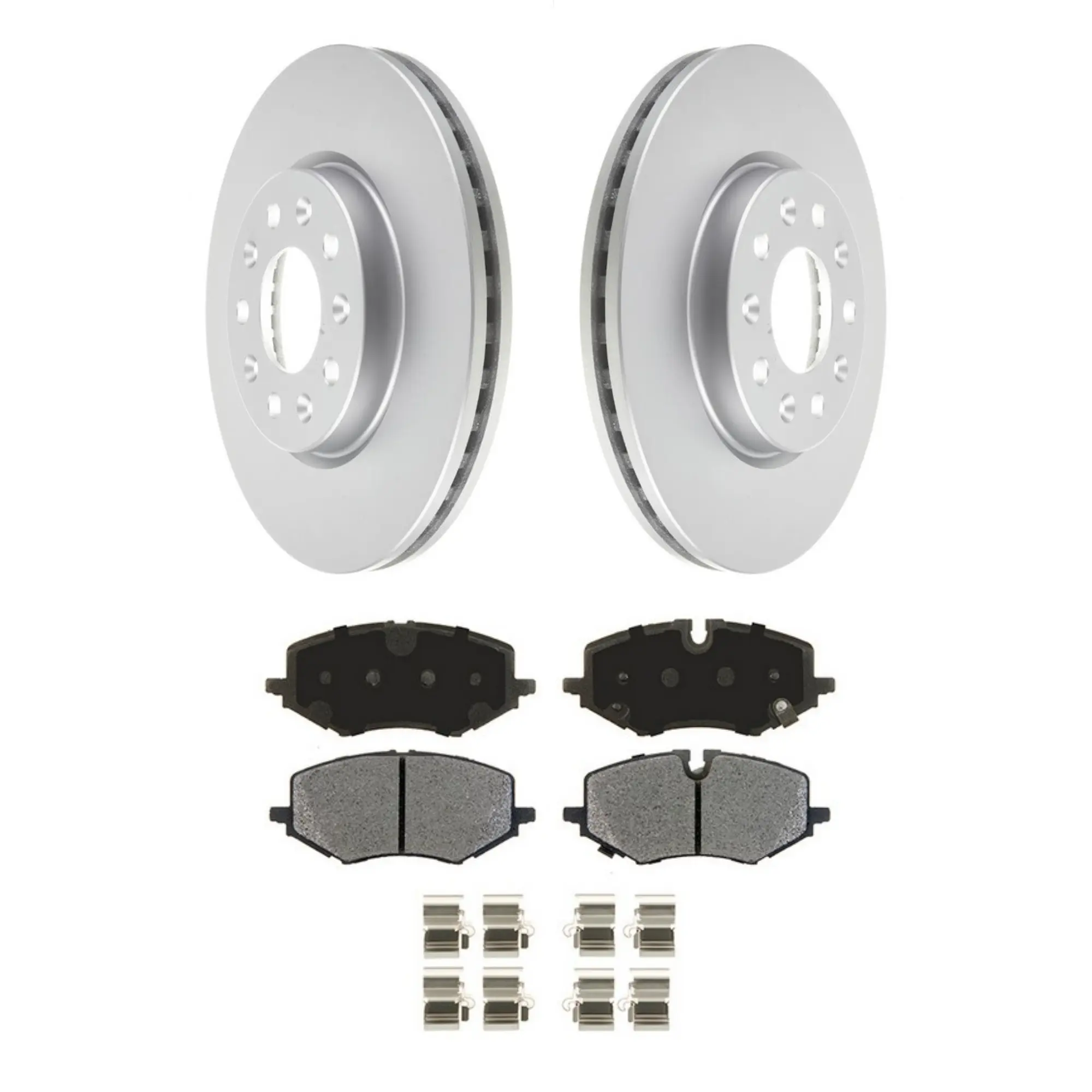 Coated Brake Rotor & Ceramic Pad Kit - main product image