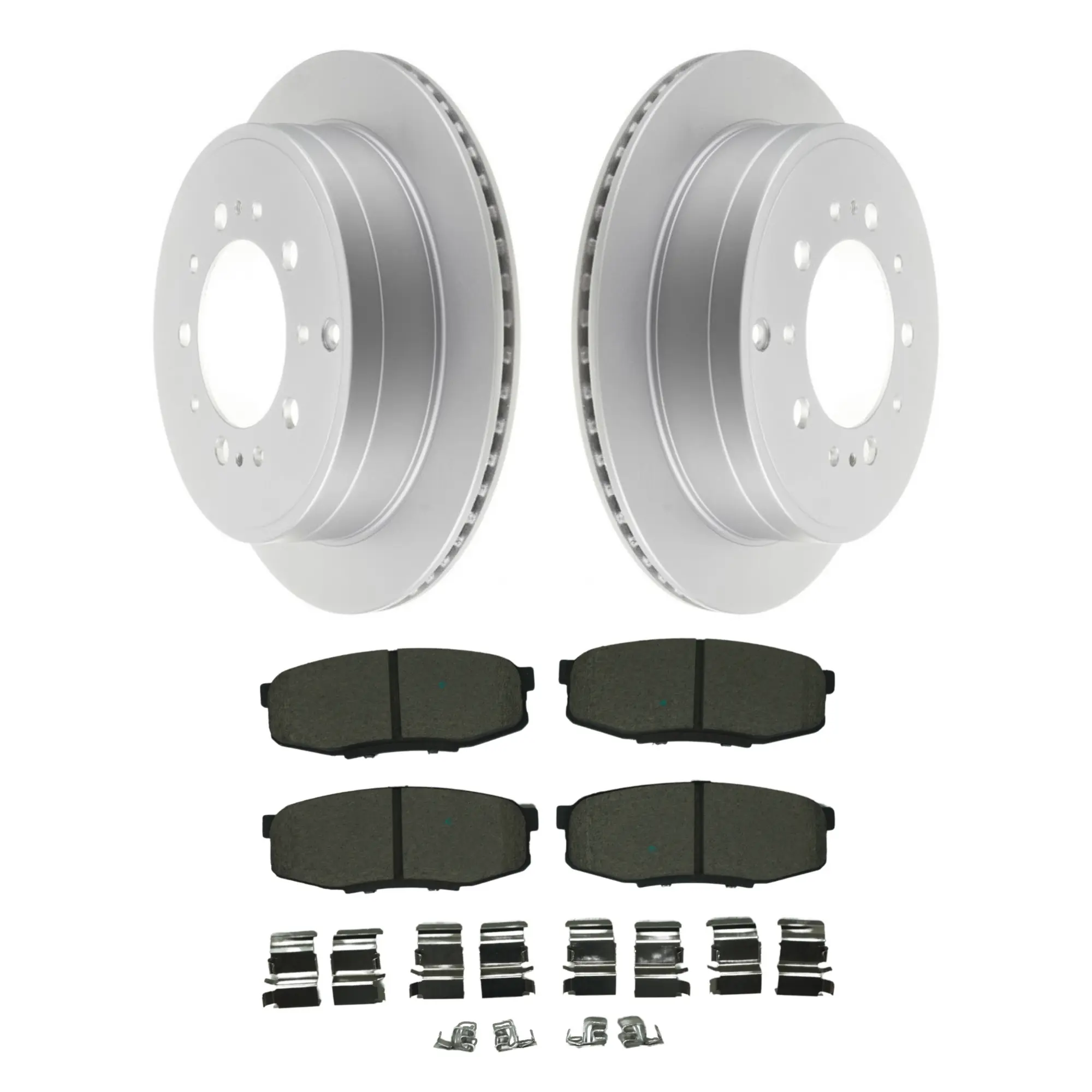 Coated Brake Rotor & Ceramic Pad Kit - image principale du produit