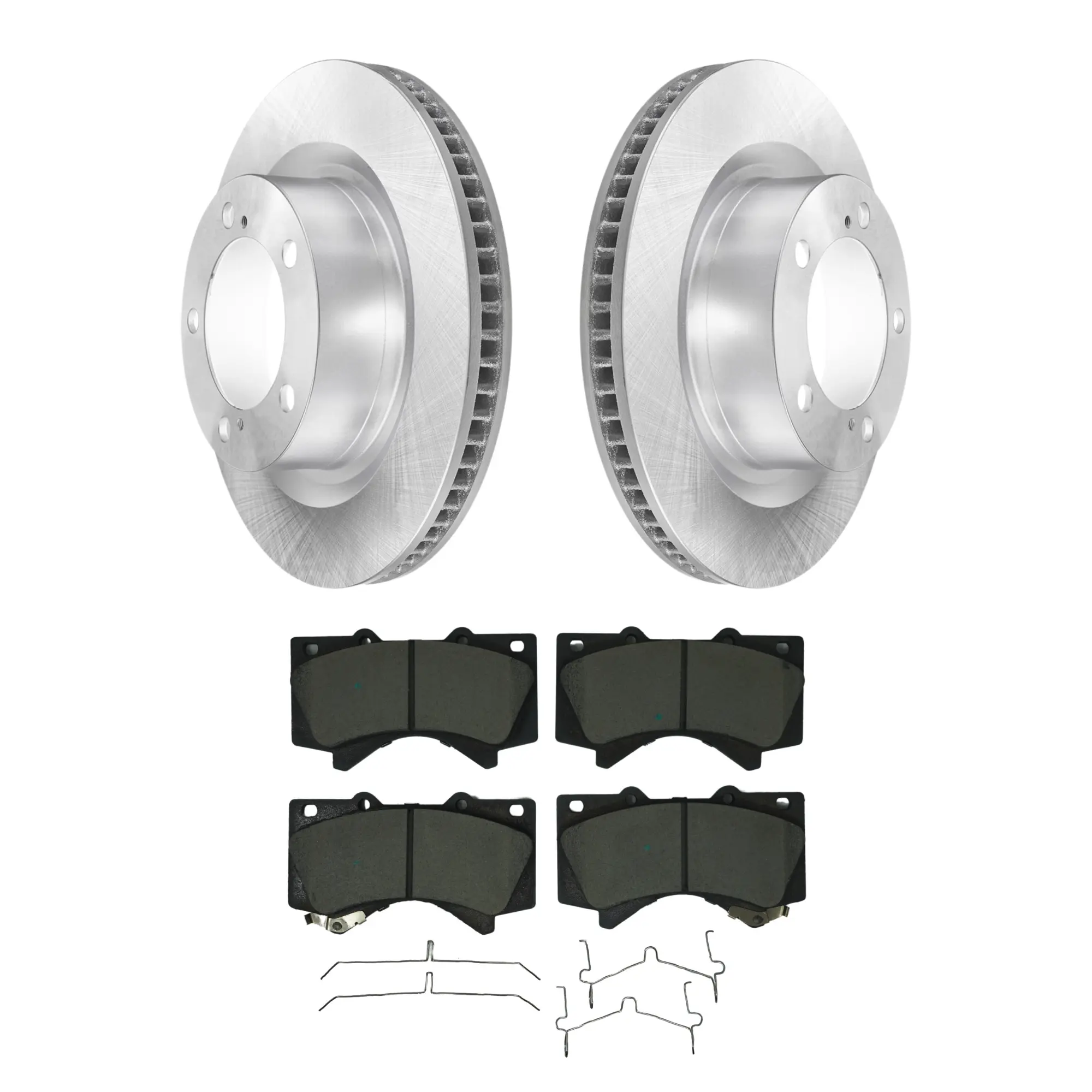 Coated Brake Rotor & Ceramic Pad Kit - main product image