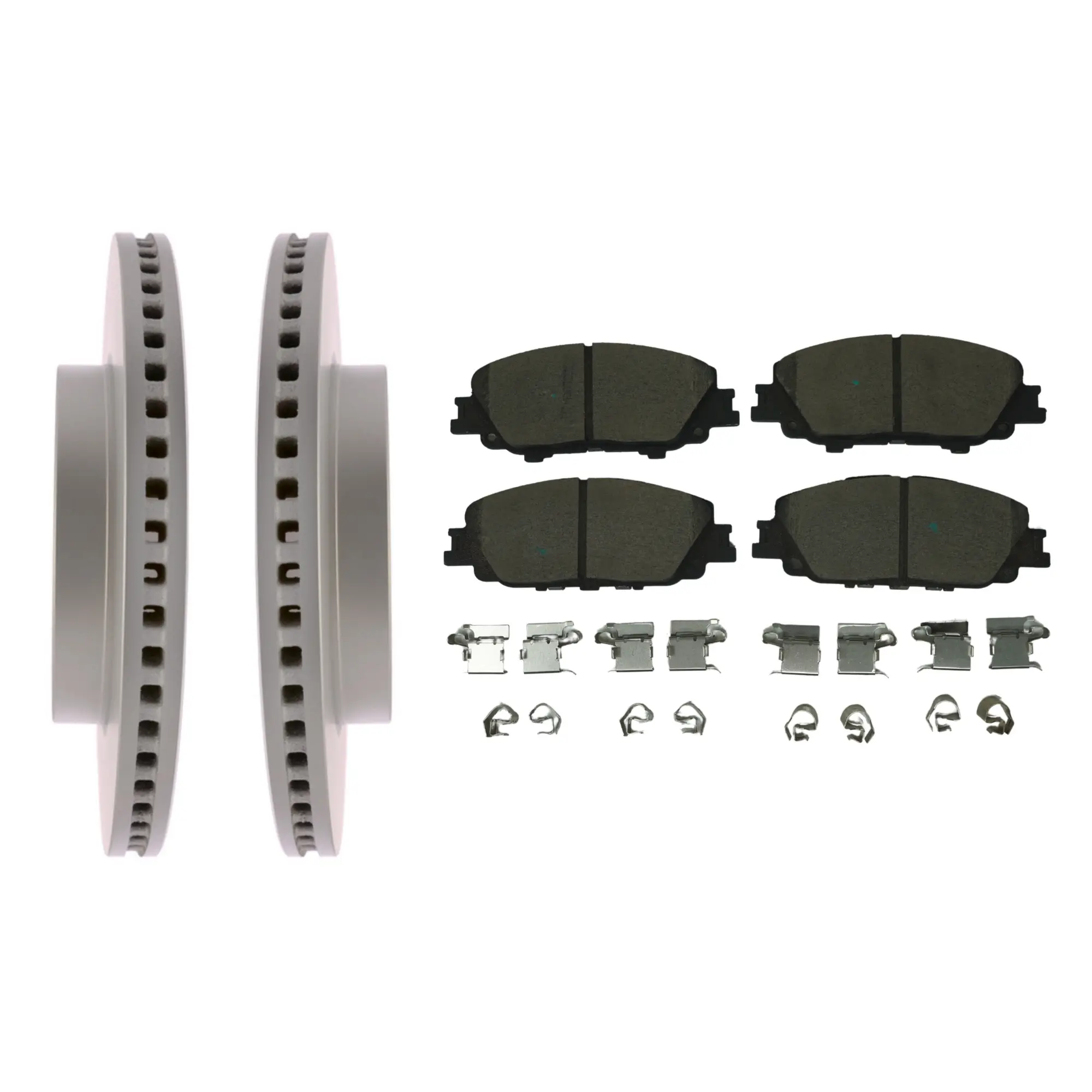Coated Brake Rotor & Ceramic Pad Kit - main product image
