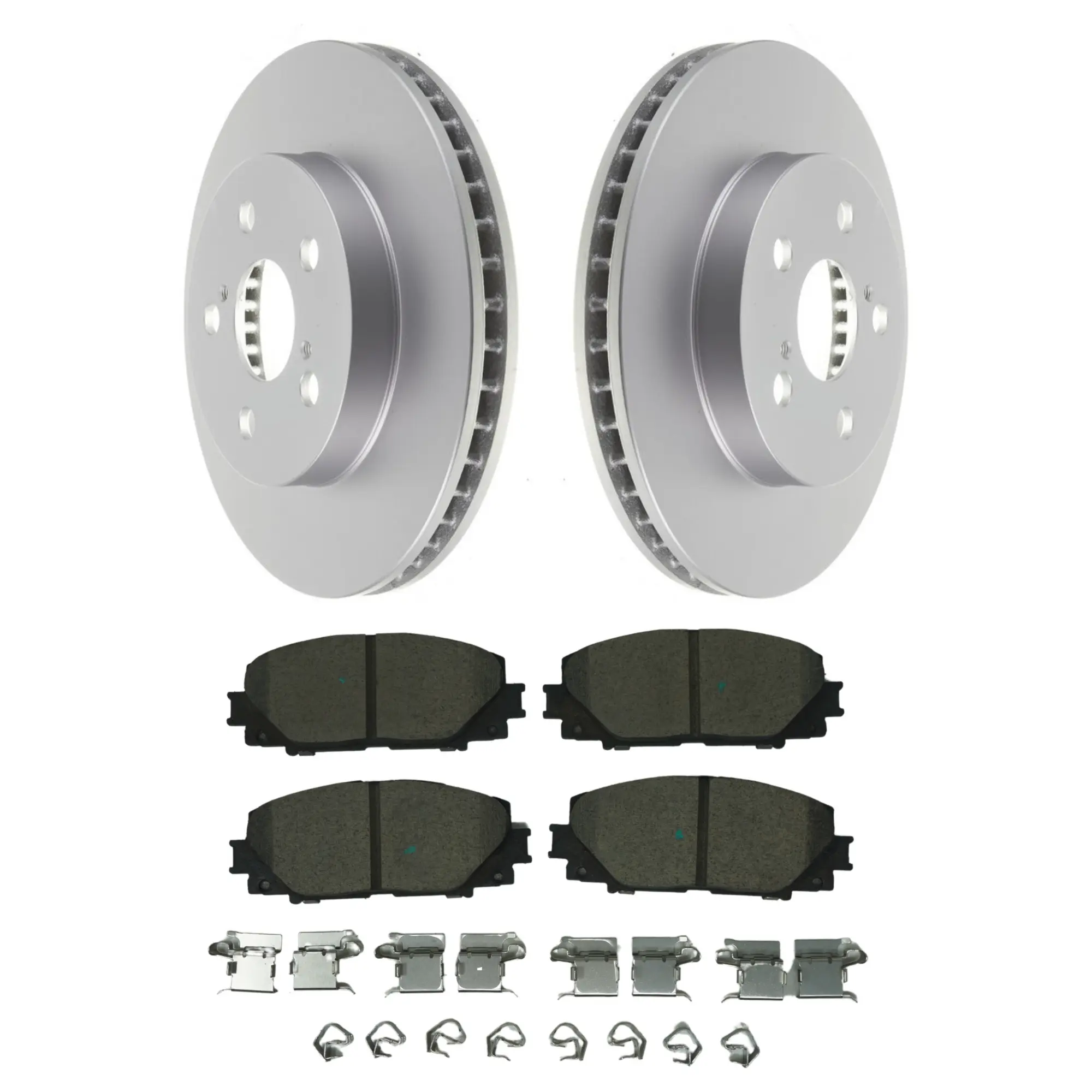 Coated Brake Rotor & Ceramic Pad Kit - main product image
