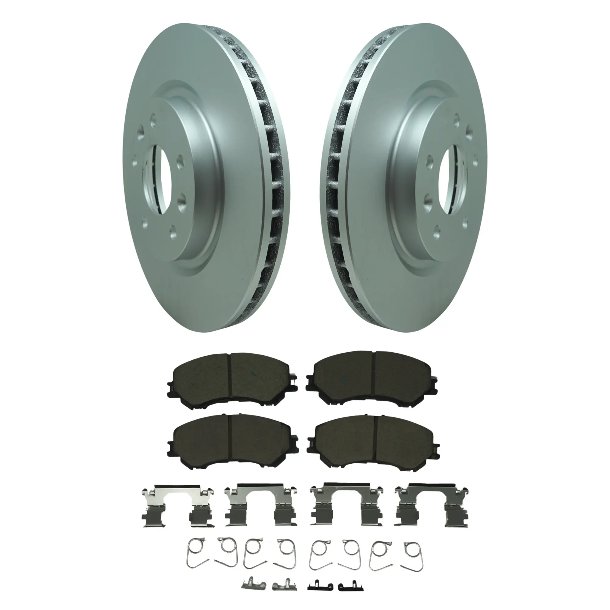 Coated Brake Rotor & Ceramic Pad Kit - main product image