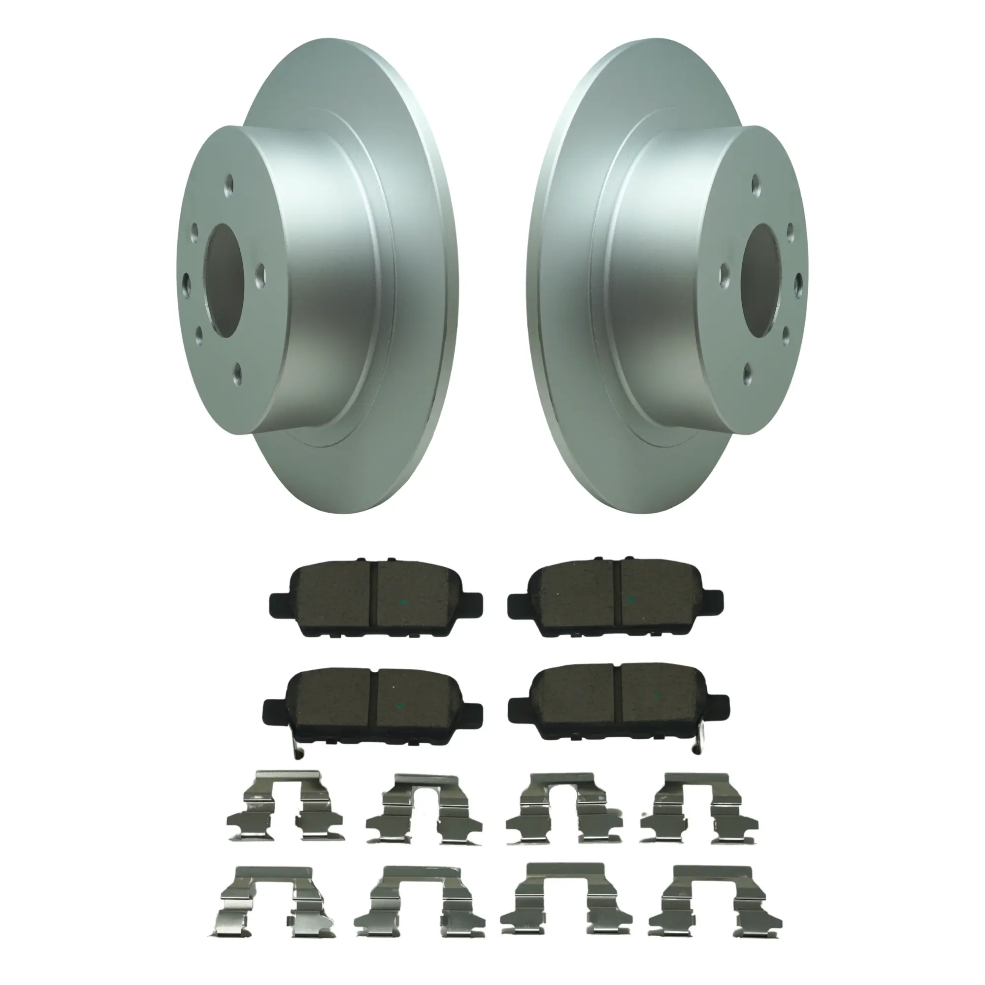 Coated Brake Rotor & Ceramic Pad Kit - main product image