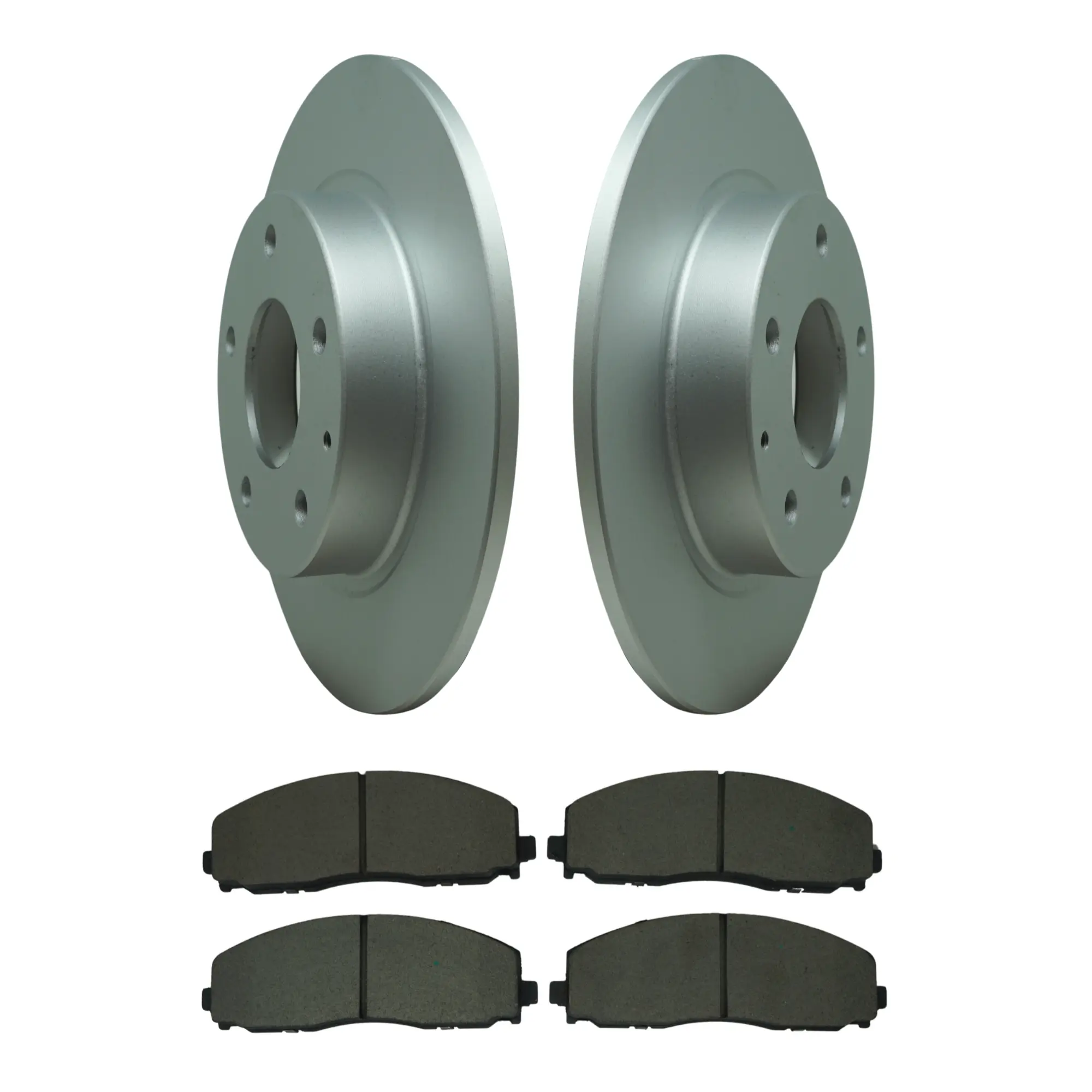 Coated Brake Rotor & Ceramic Pad Kit - main product image