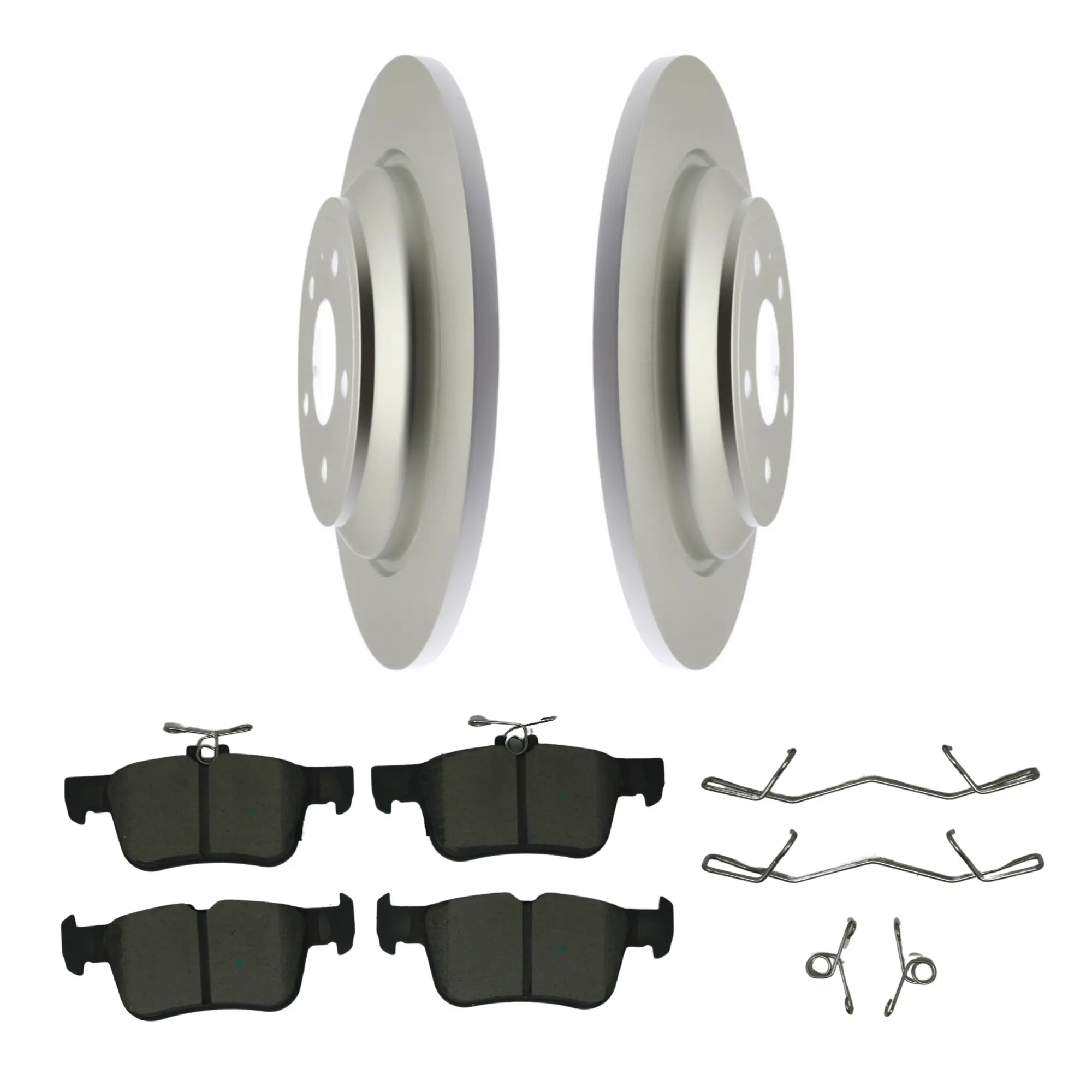 Coated Brake Rotor & Ceramic Pad Kit - main product image