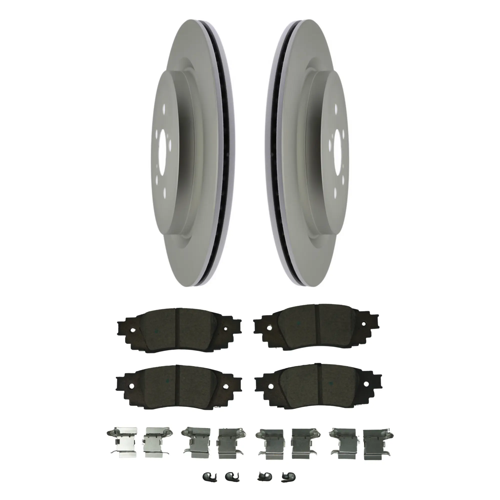 Coated Brake Rotor & Ceramic Pad Kit - image principale du produit