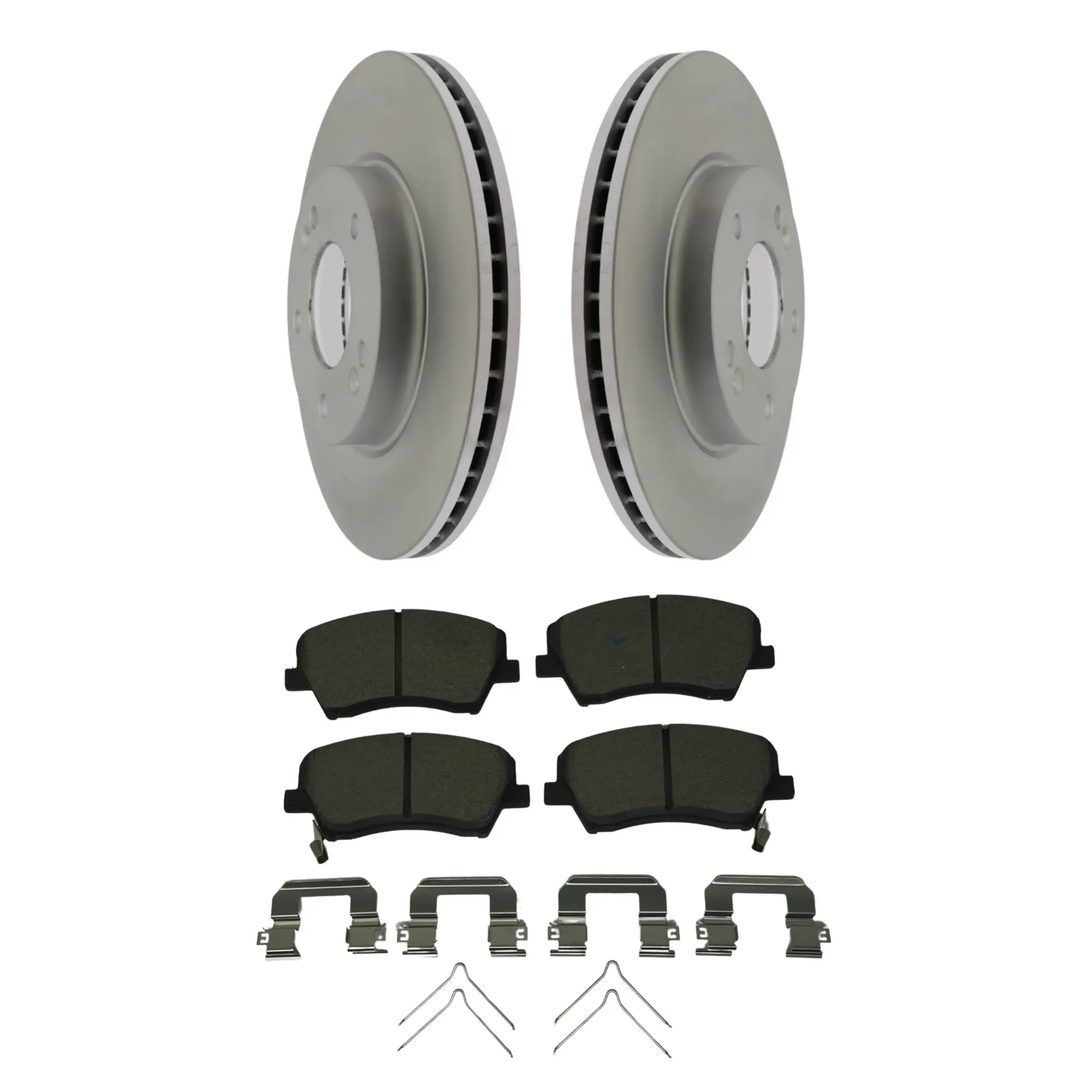 Coated Brake Rotor & Ceramic Pad Kit - main product image