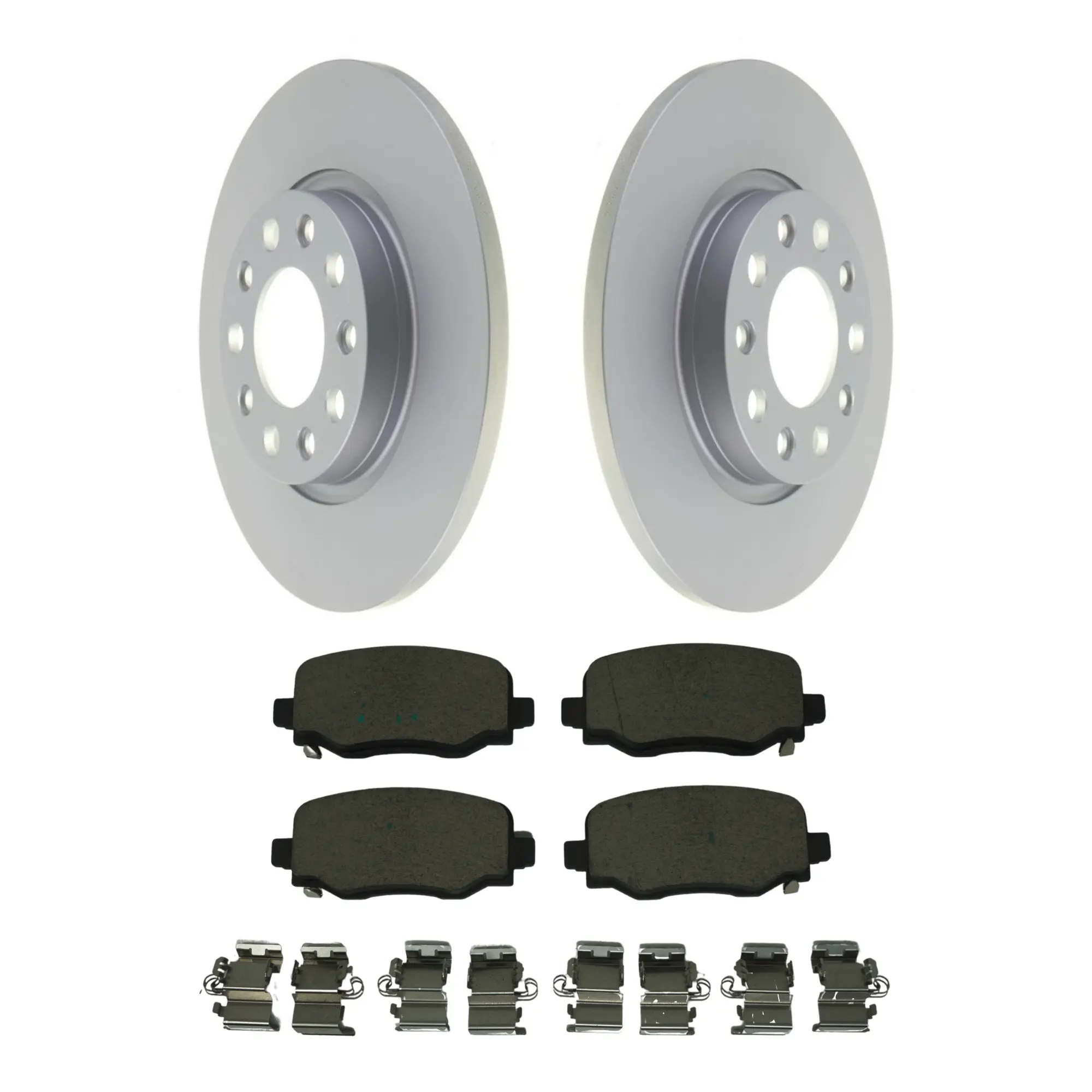 Coated Brake Rotor & Ceramic Pad Kit - main product image