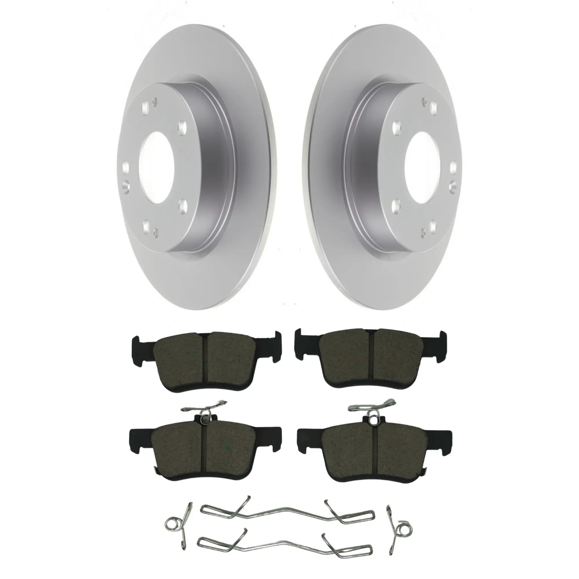 Coated Brake Rotor & Ceramic Pad Kit - main product image