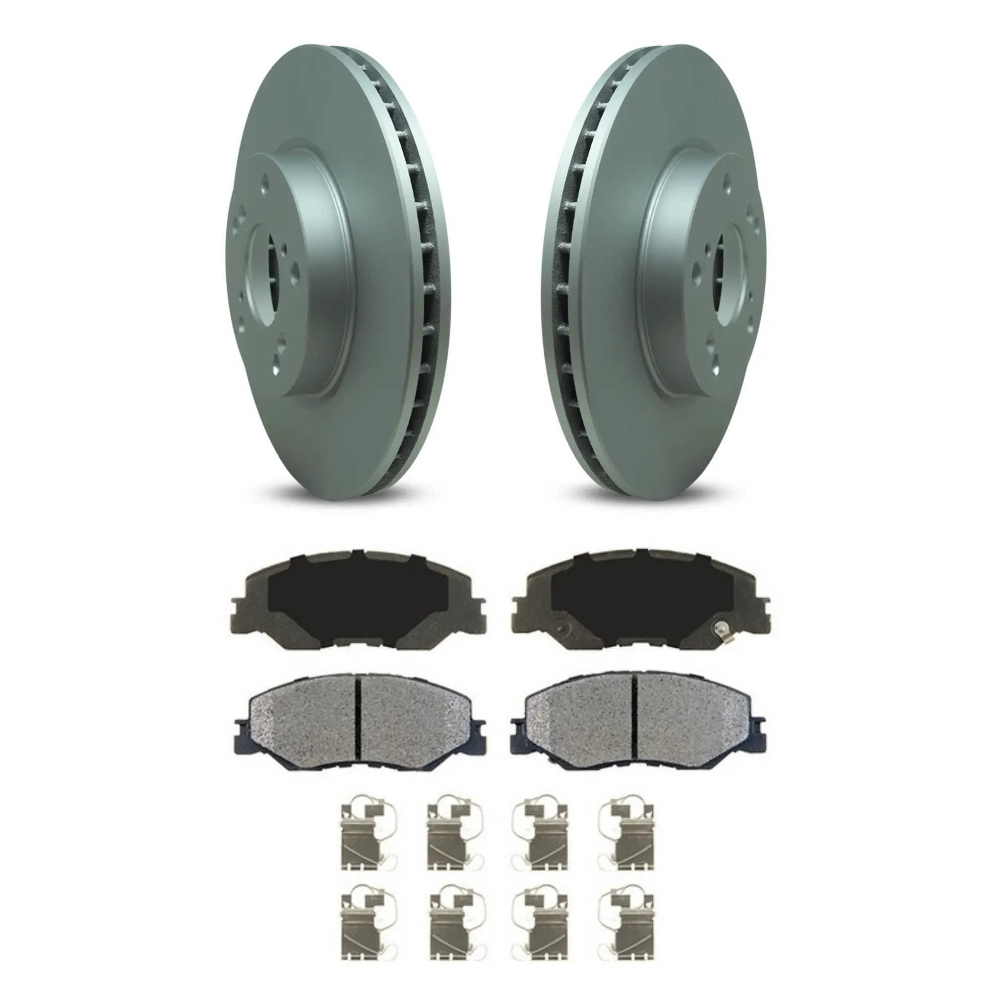 Coated Brake Rotor & Ceramic Pad Kit - image principale du produit