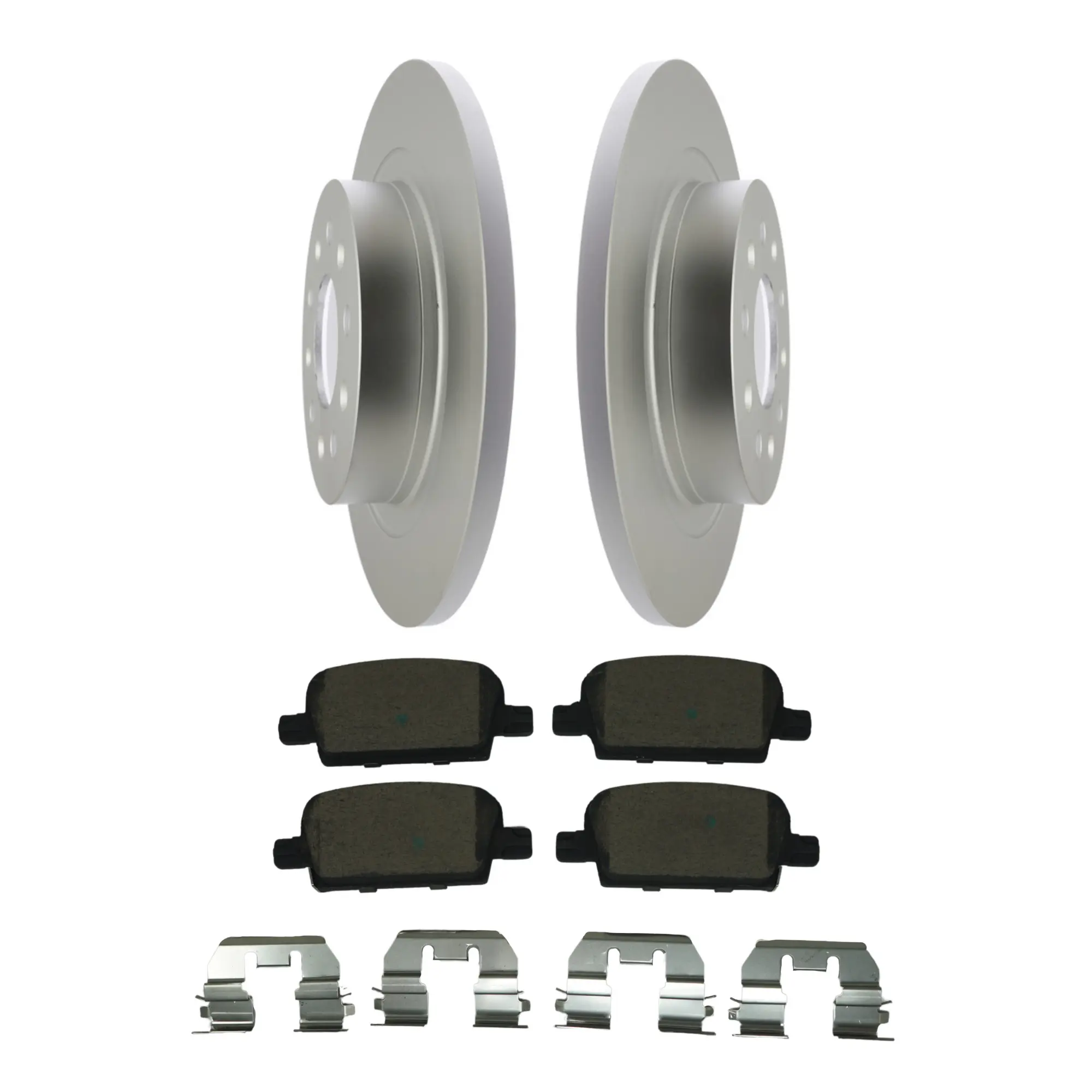 Coated Brake Rotor & Ceramic Pad Kit - main product image