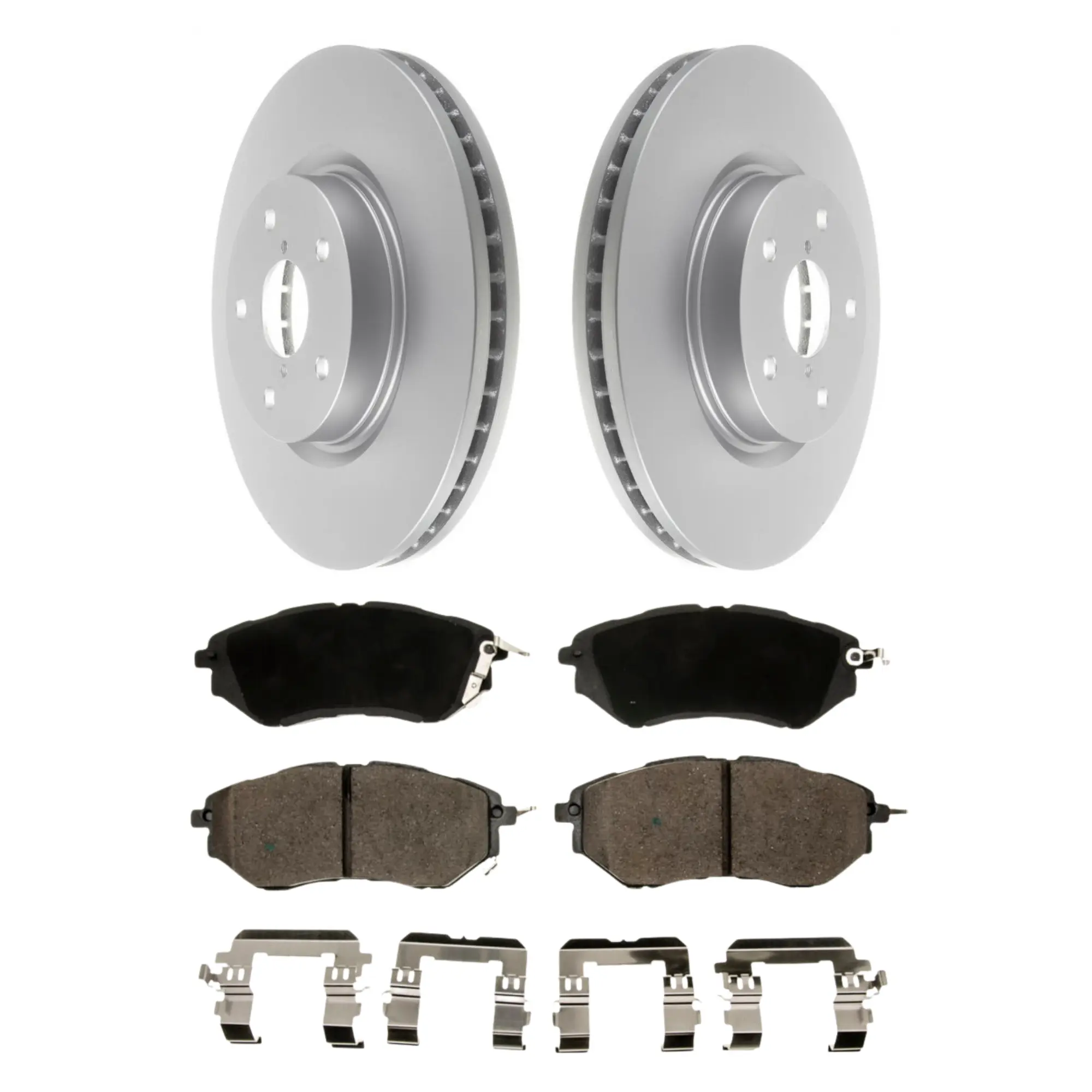 Coated Brake Rotor & Ceramic Pad Kit - main product image