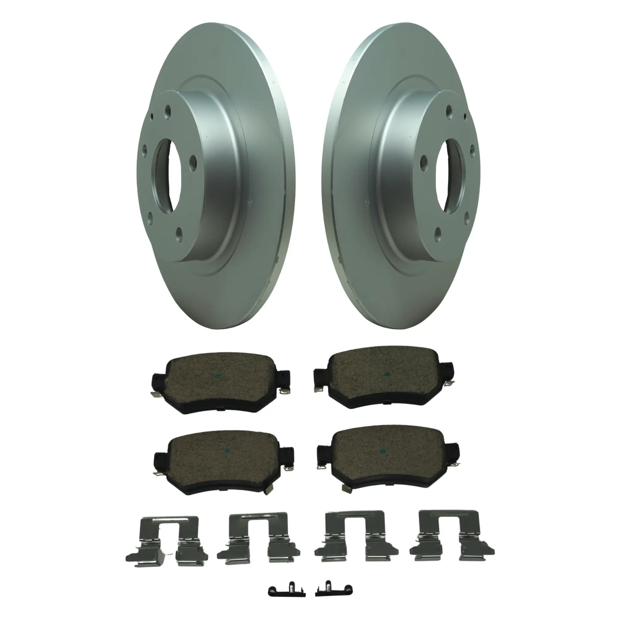 Coated Brake Rotor & Ceramic Pad Kit - main product image