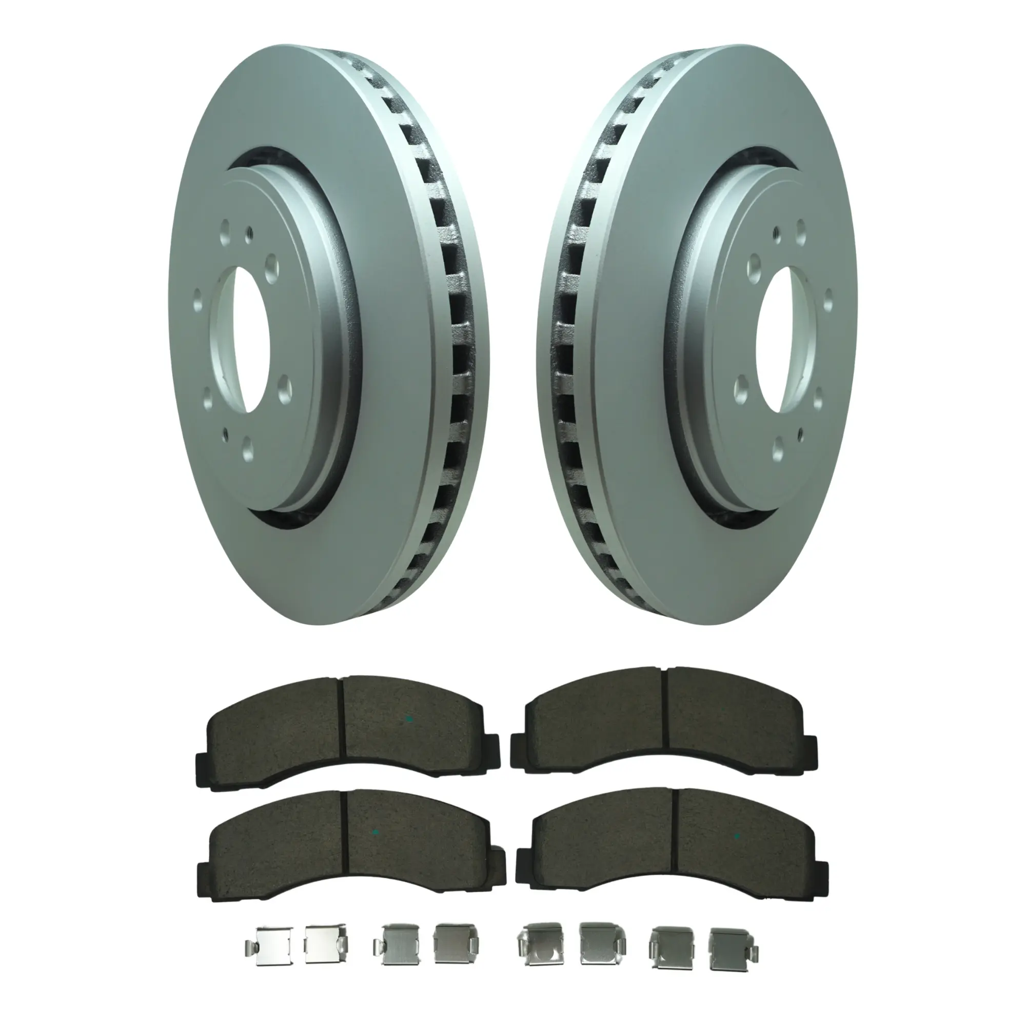 Coated Brake Rotor & Ceramic Pad Kit - main product image