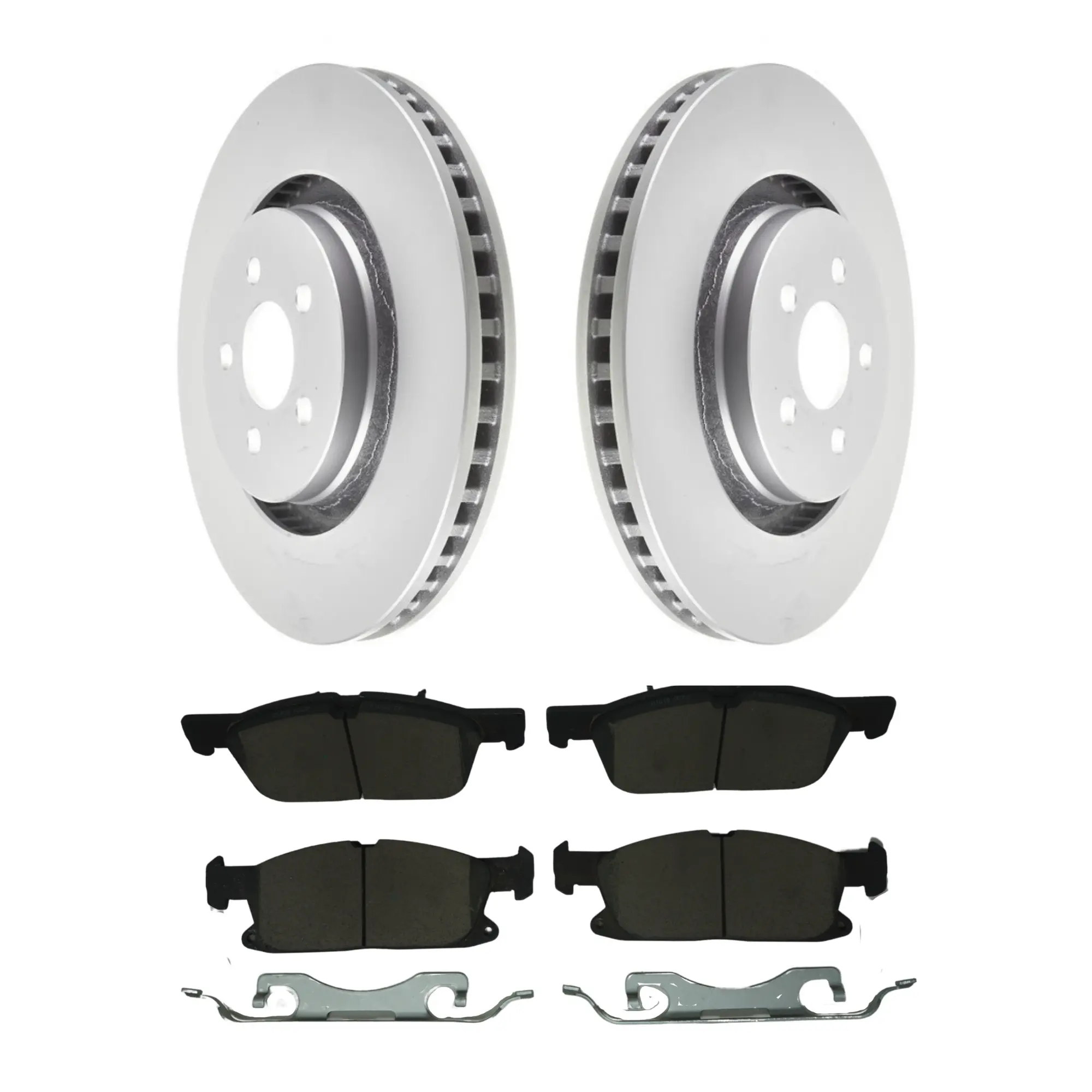 Coated Brake Rotor & Ceramic Pad Kit - main product image