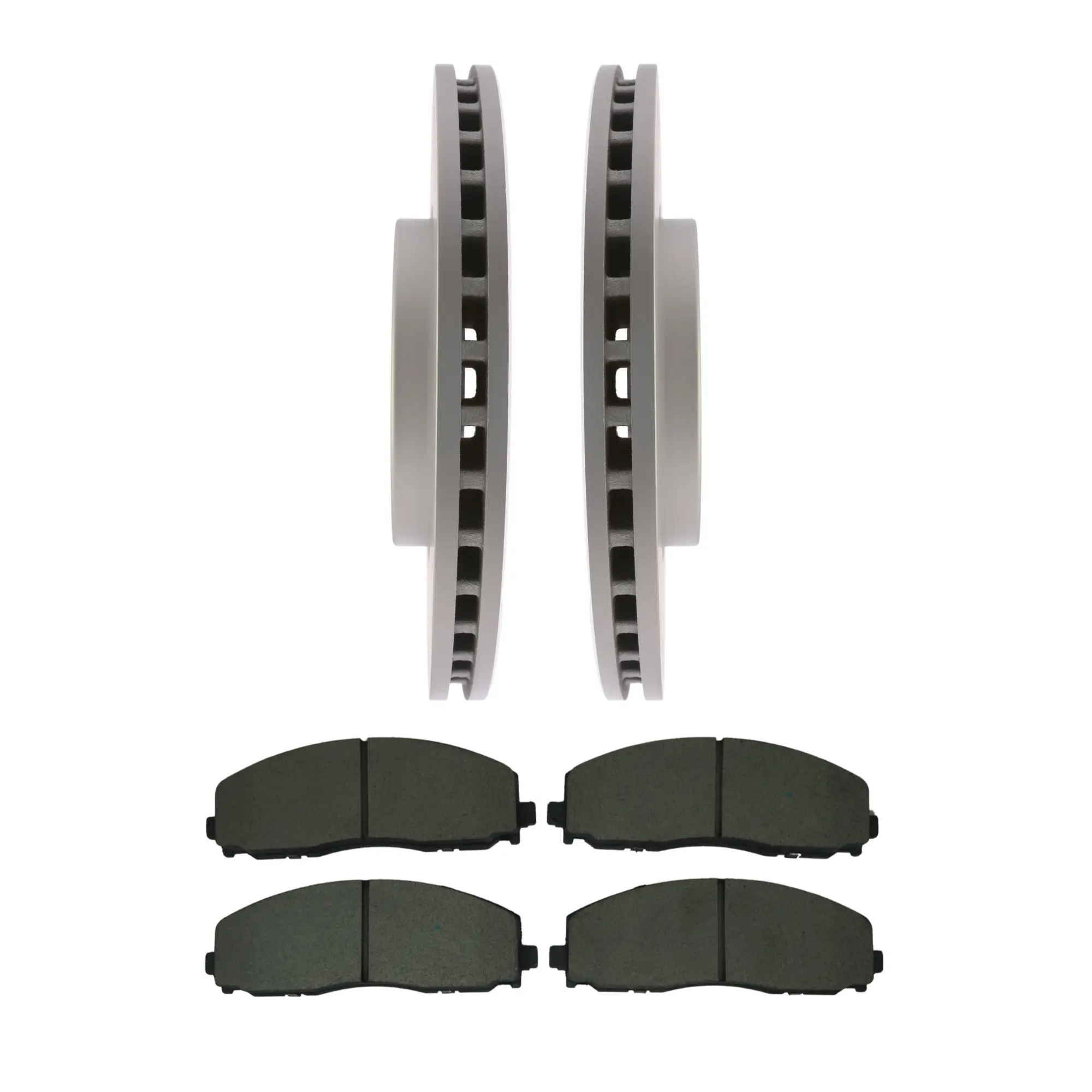 Coated Brake Rotor & Ceramic Pad Kit - main product image