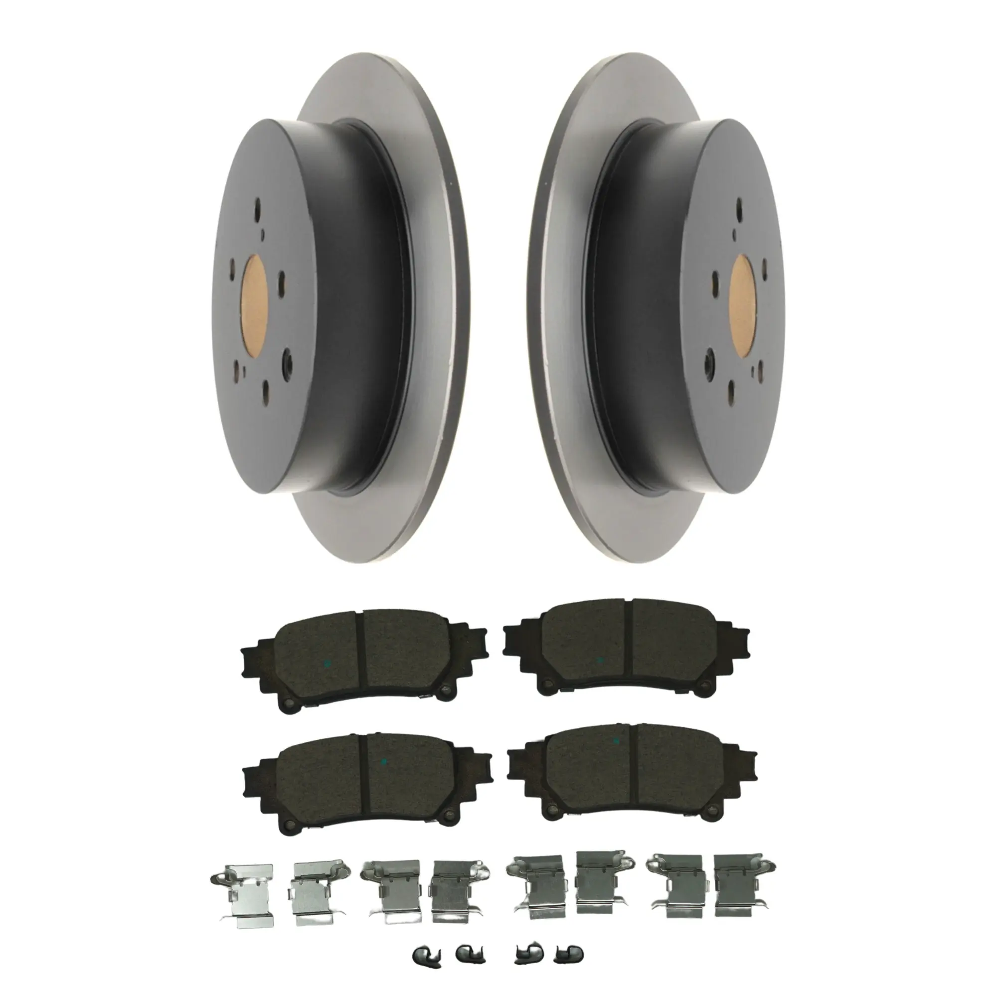 Coated Brake Rotor & Ceramic Pad Kit - image principale du produit