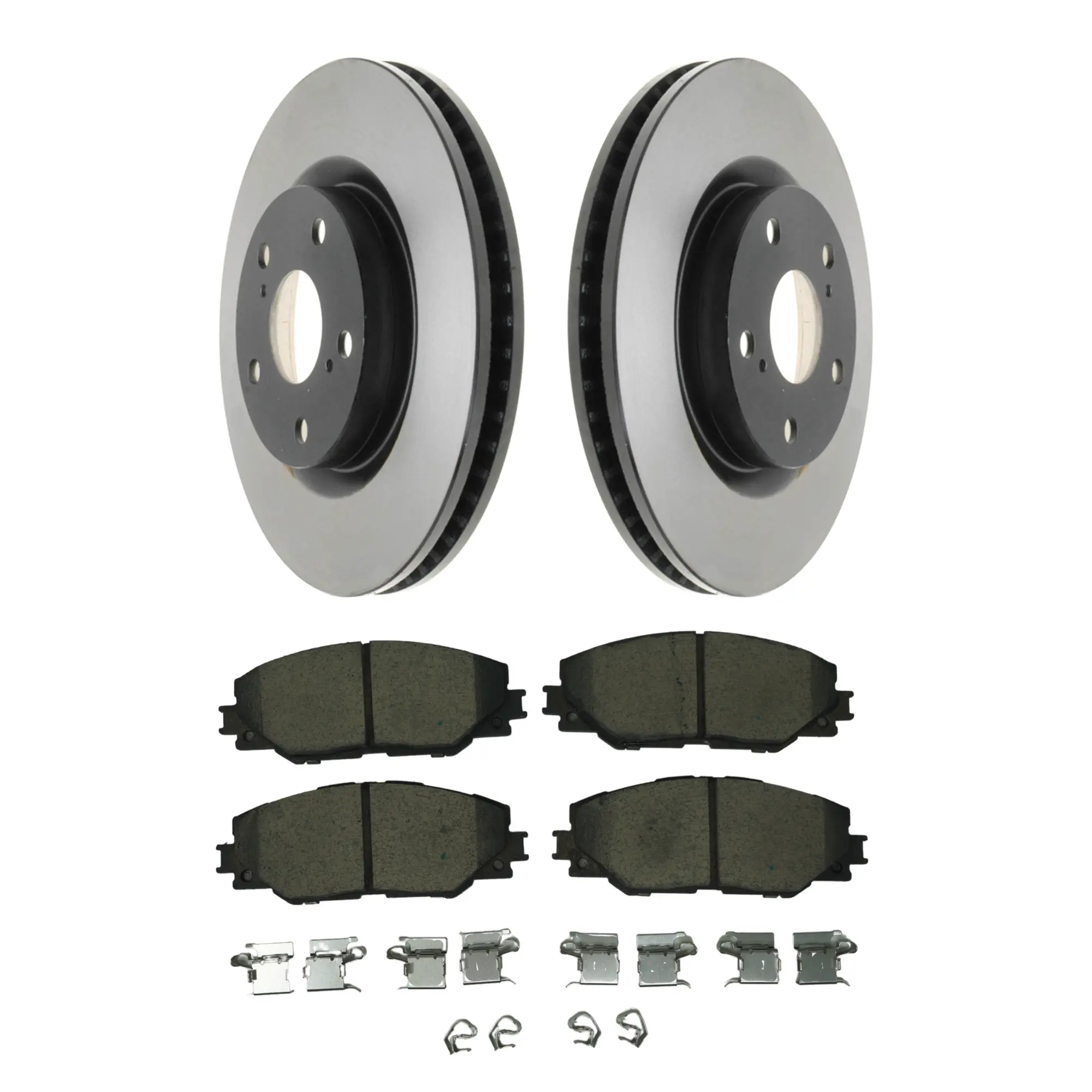 Coated Brake Rotor & Ceramic Pad Kit - main product image