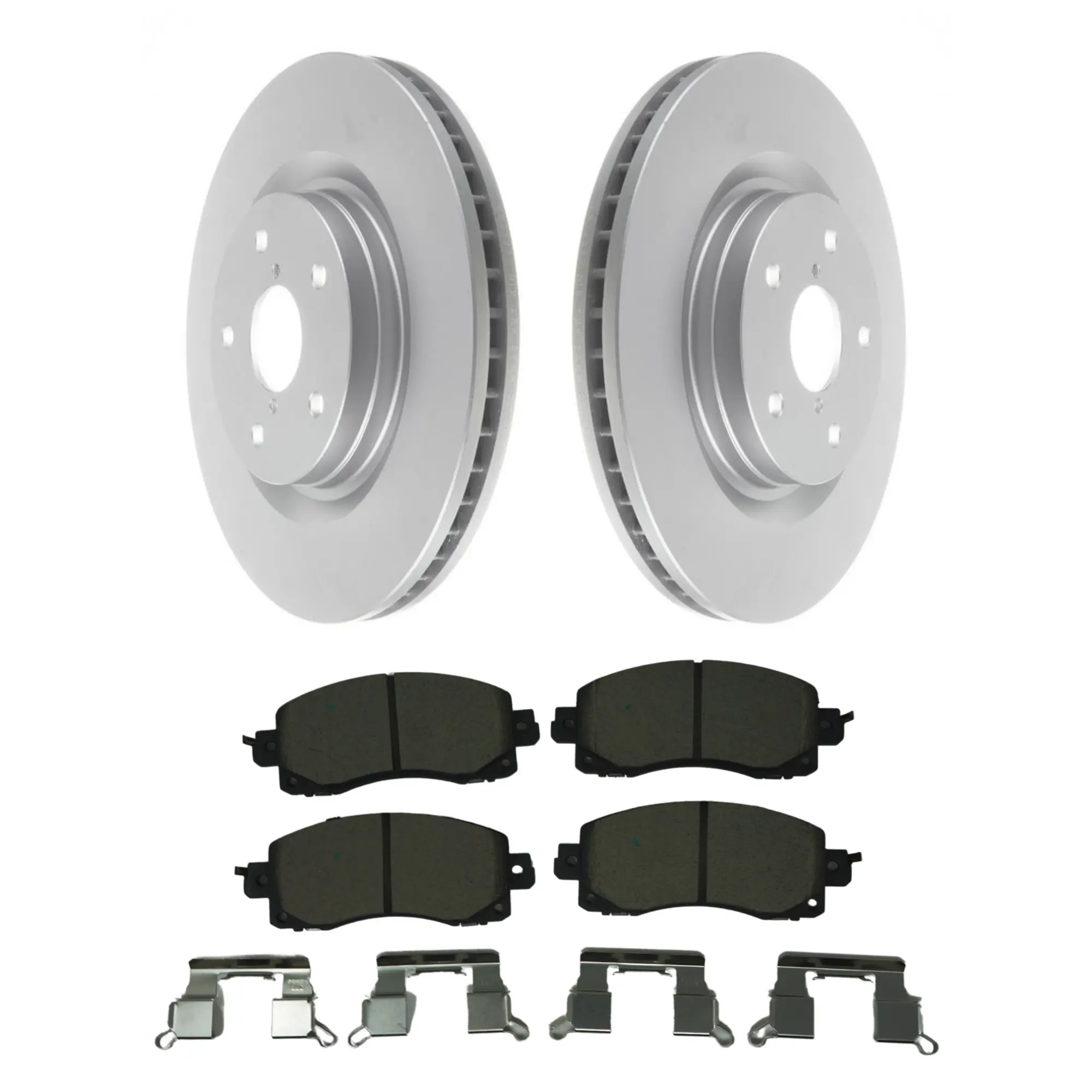 Coated Brake Rotor & Ceramic Pad Kit - main product image
