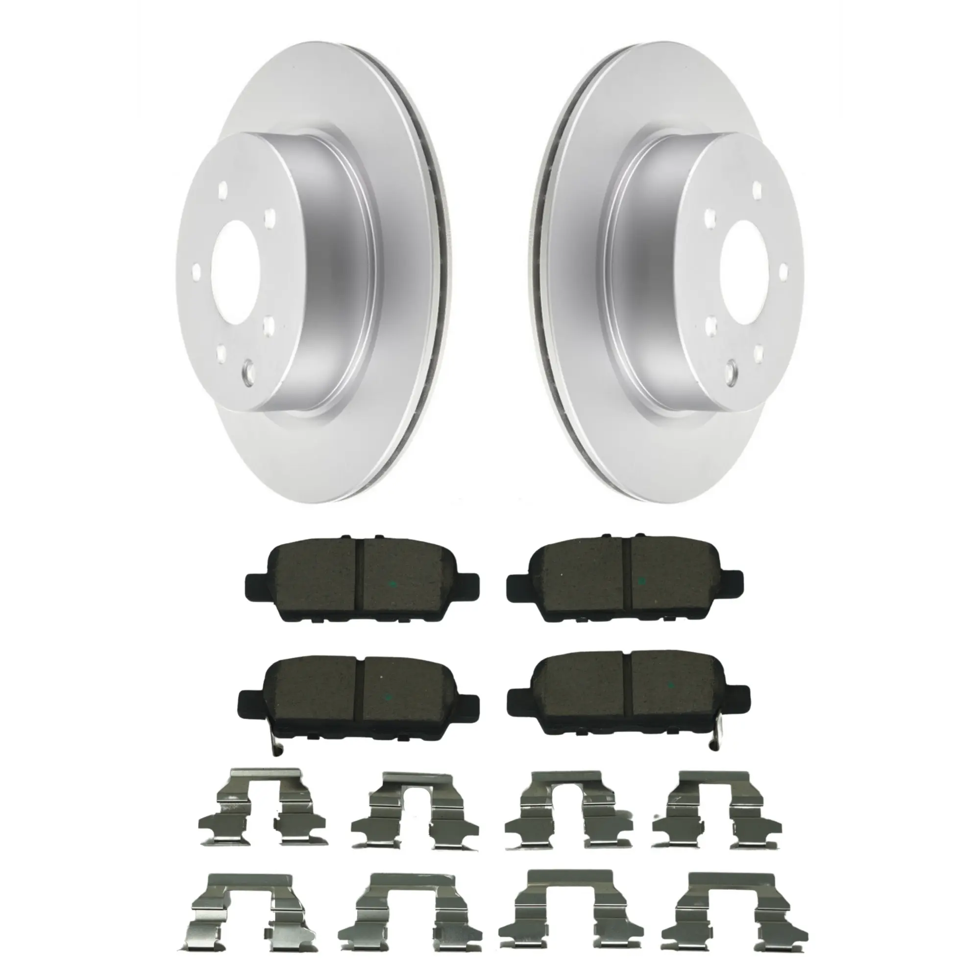 Coated Brake Rotor & Ceramic Pad Kit - main product image