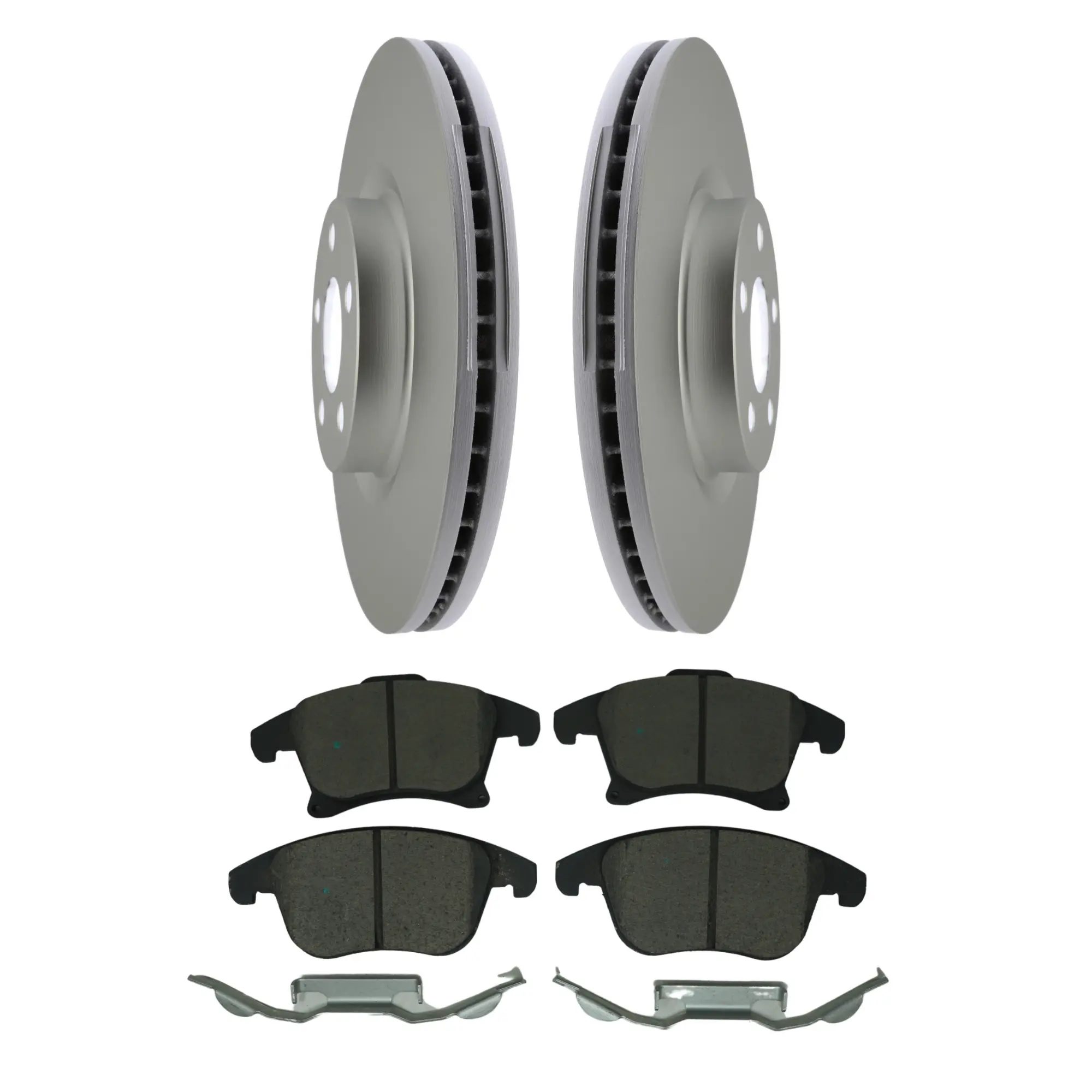 Coated Brake Rotor & Ceramic Pad Kit - main product image