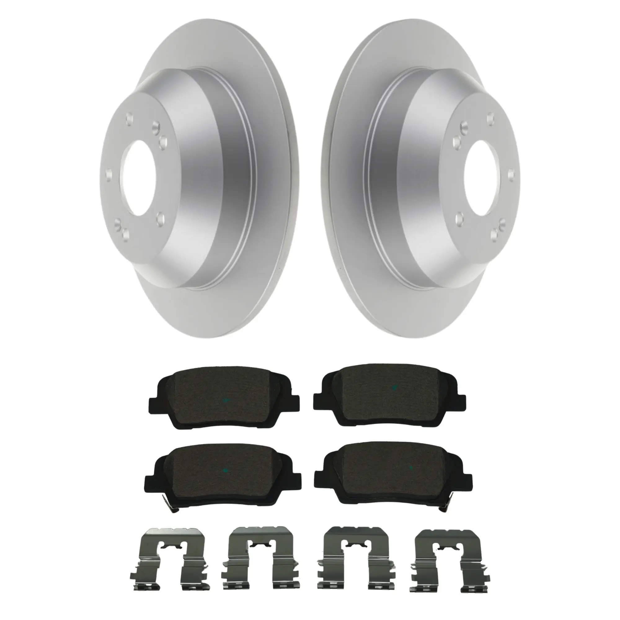 Coated Brake Rotor & Ceramic Pad Kit - main product image