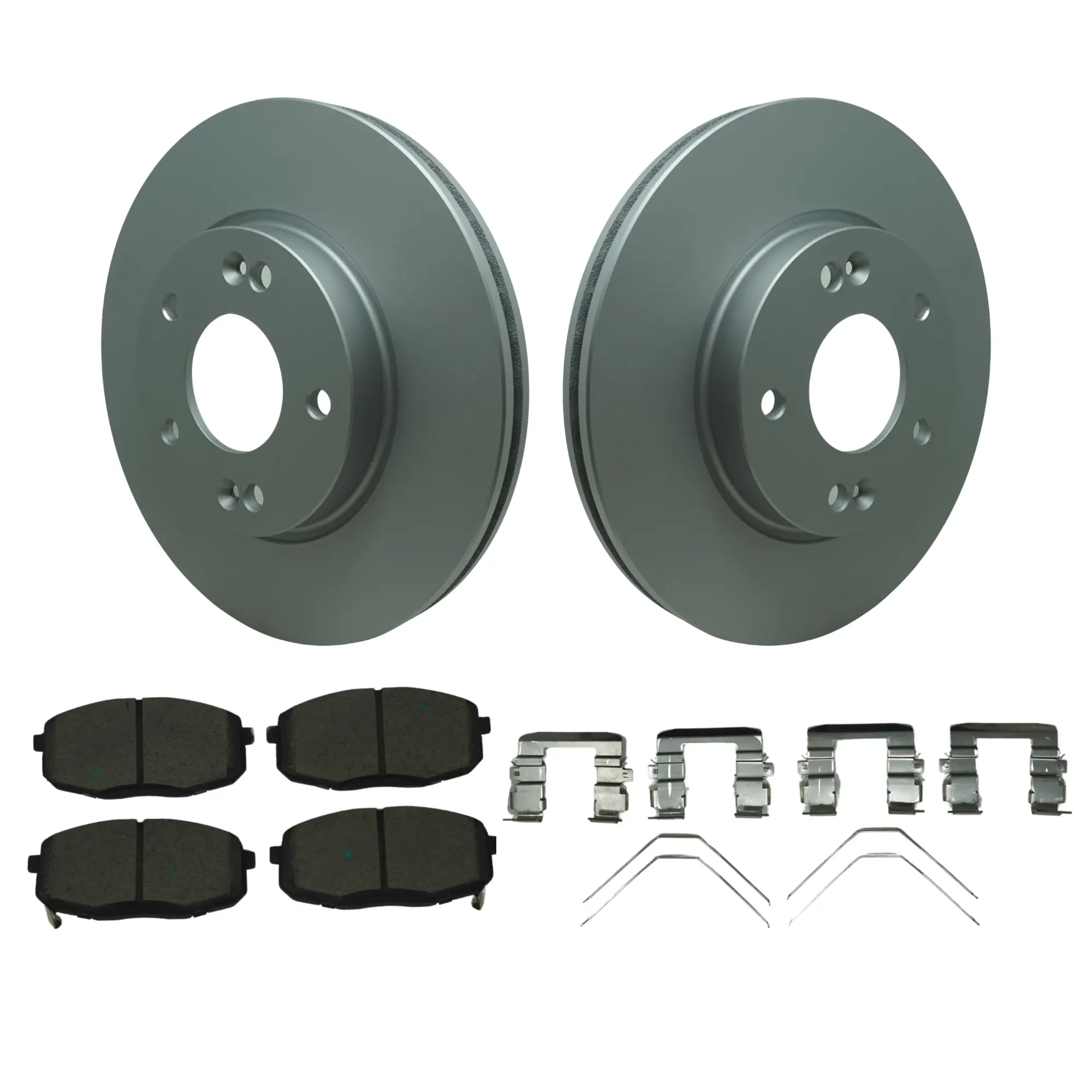 Coated Brake Rotor & Ceramic Pad Kit - main product image