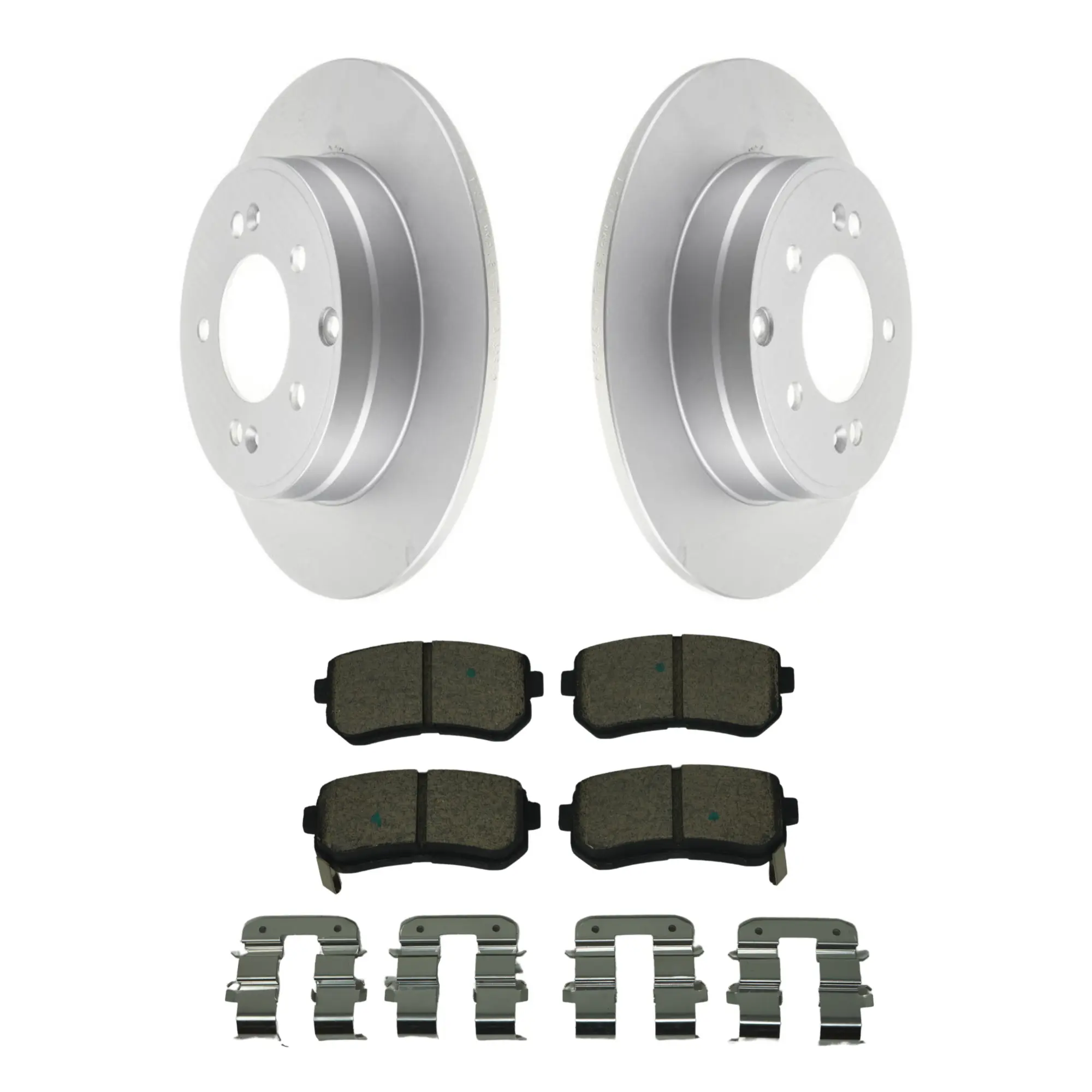 Coated Brake Rotor & Ceramic Pad Kit - main product image