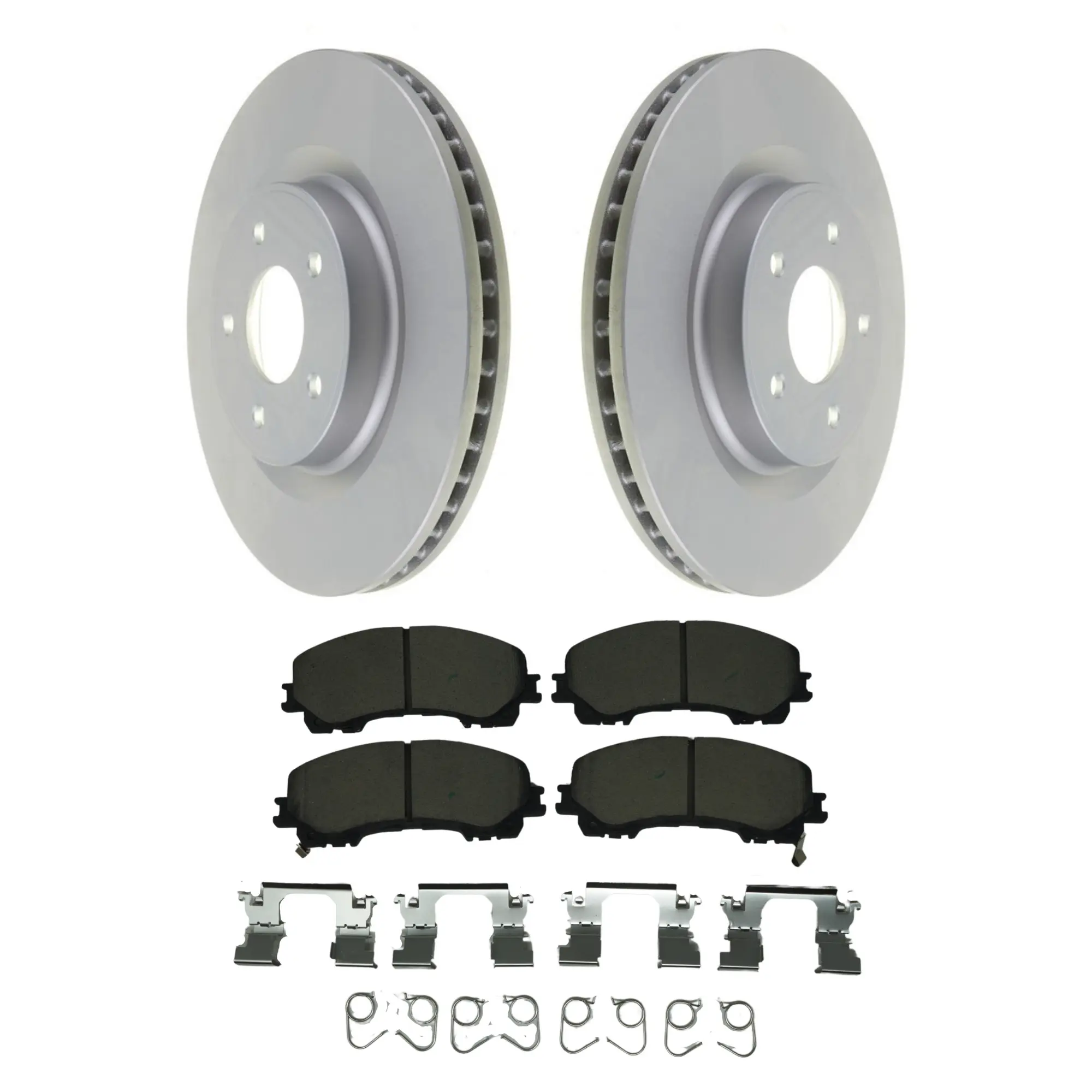 Coated Brake Rotor & Ceramic Pad Kit - main product image