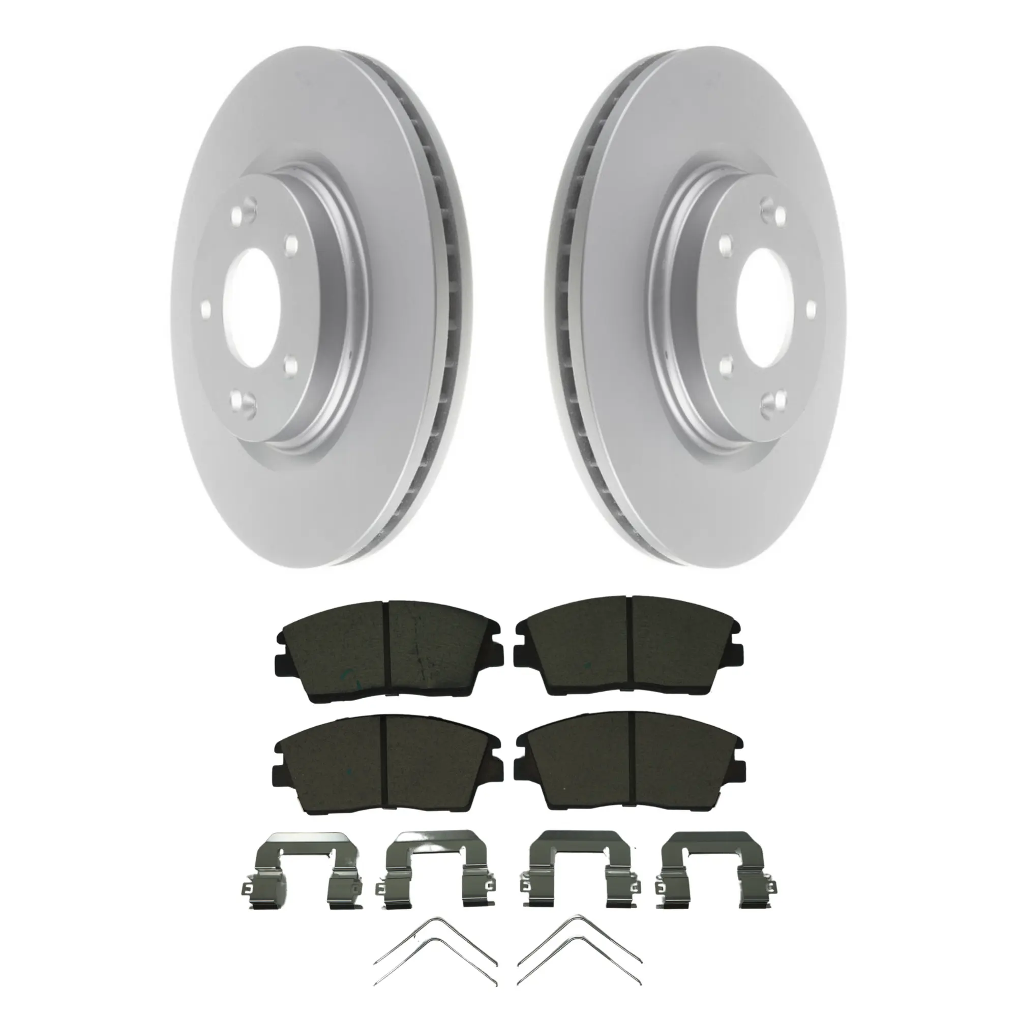 Coated Brake Rotor & Ceramic Pad Kit - main product image