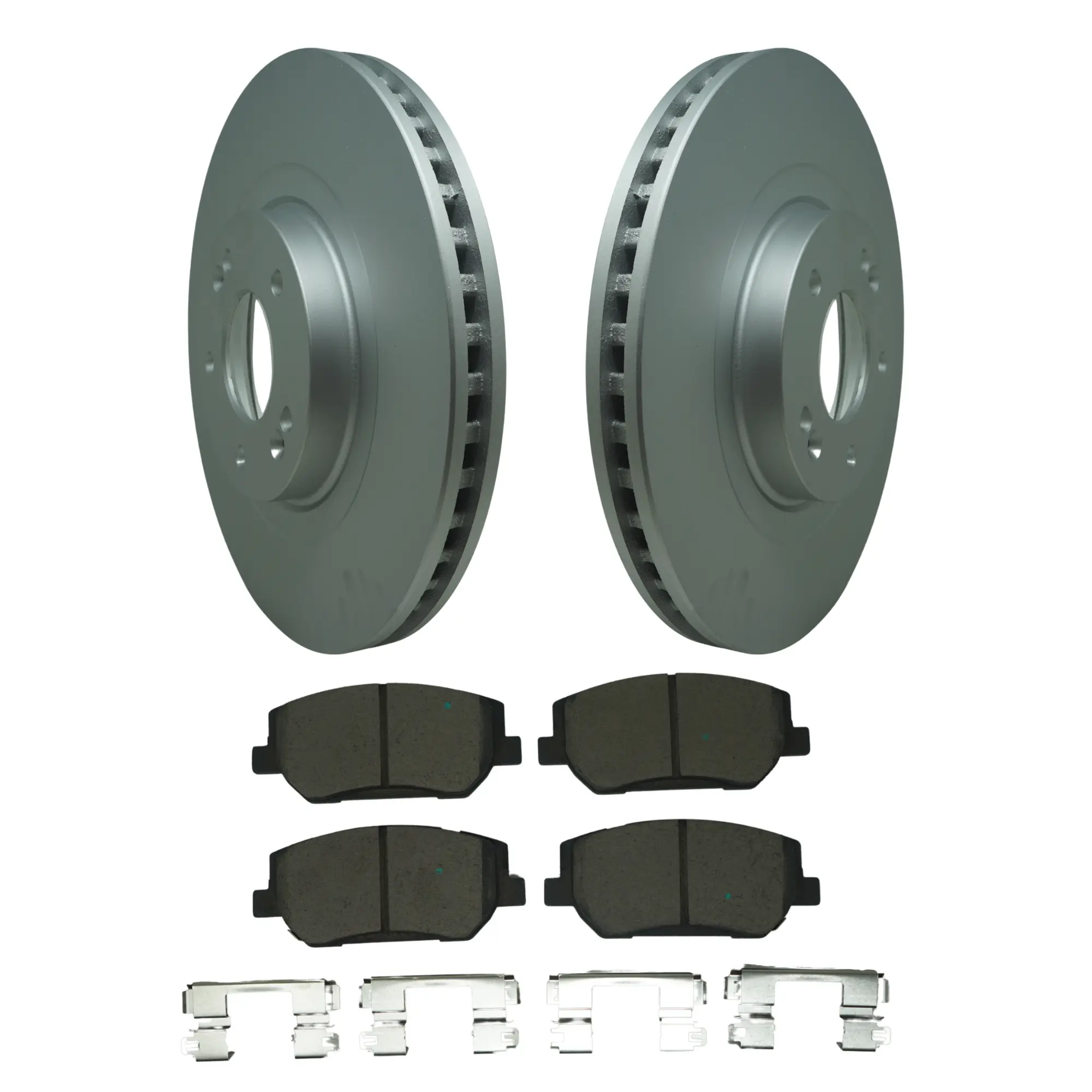 Coated Brake Rotor & Ceramic Pad Kit - main product image