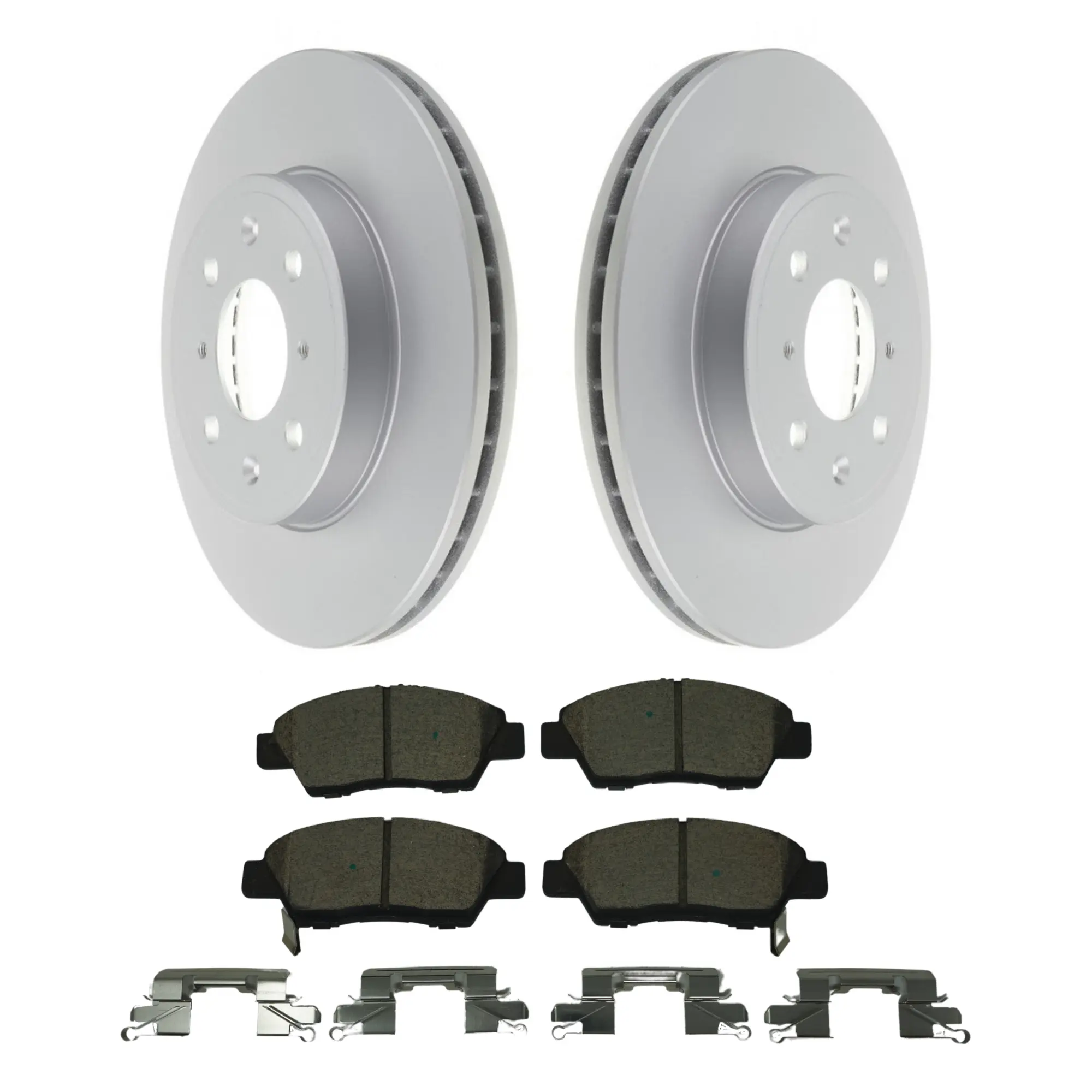 Coated Brake Rotor & Ceramic Pad Kit - main product image