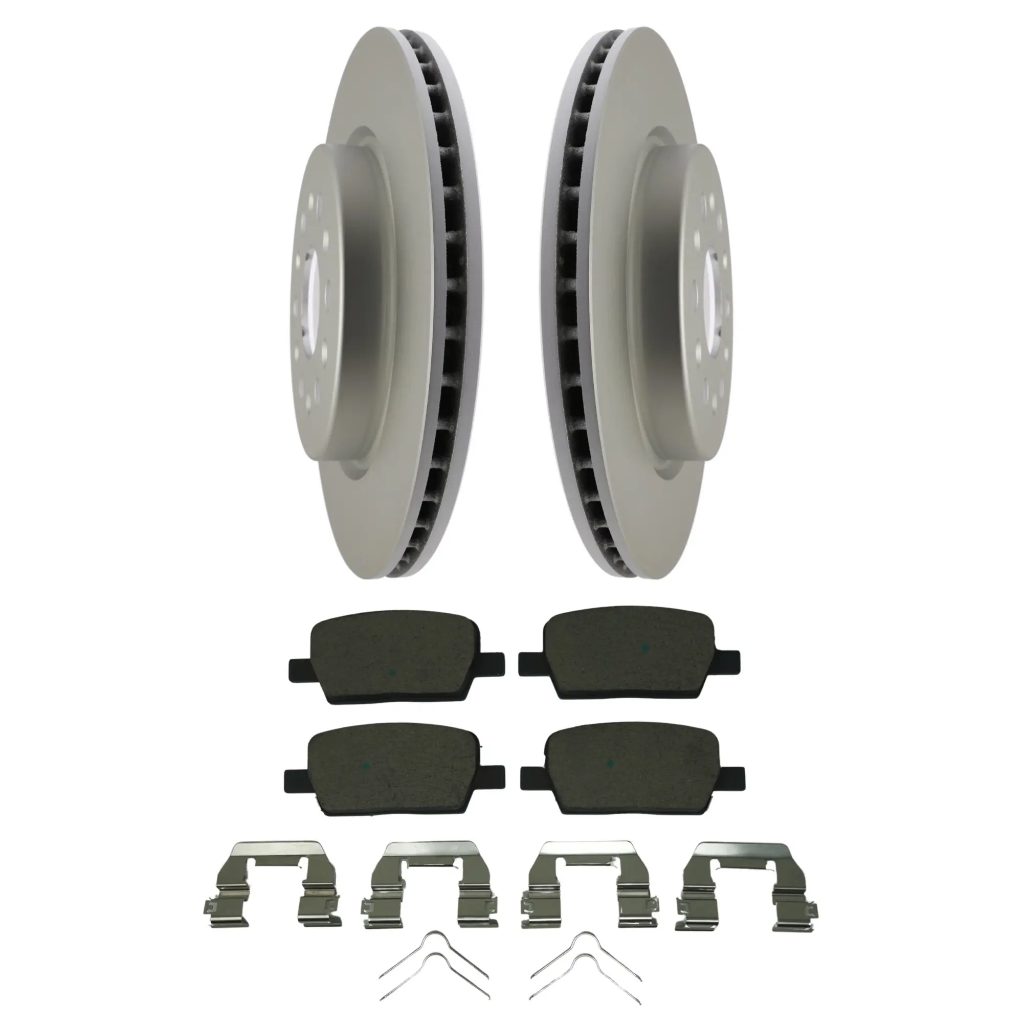 Coated Brake Rotor & Ceramic Pad Kit - main product image