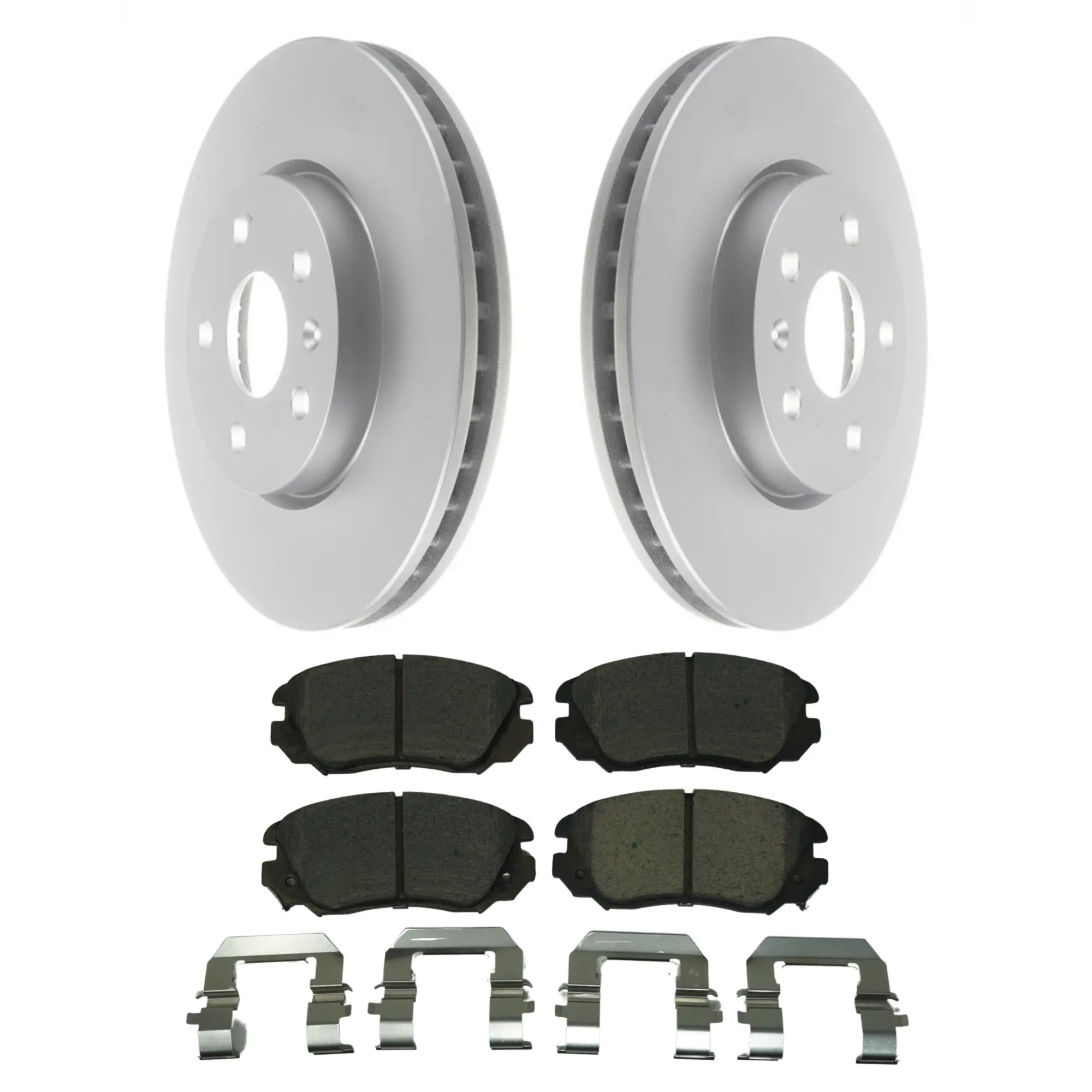 Coated Brake Rotor & Ceramic Pad Kit - main product image
