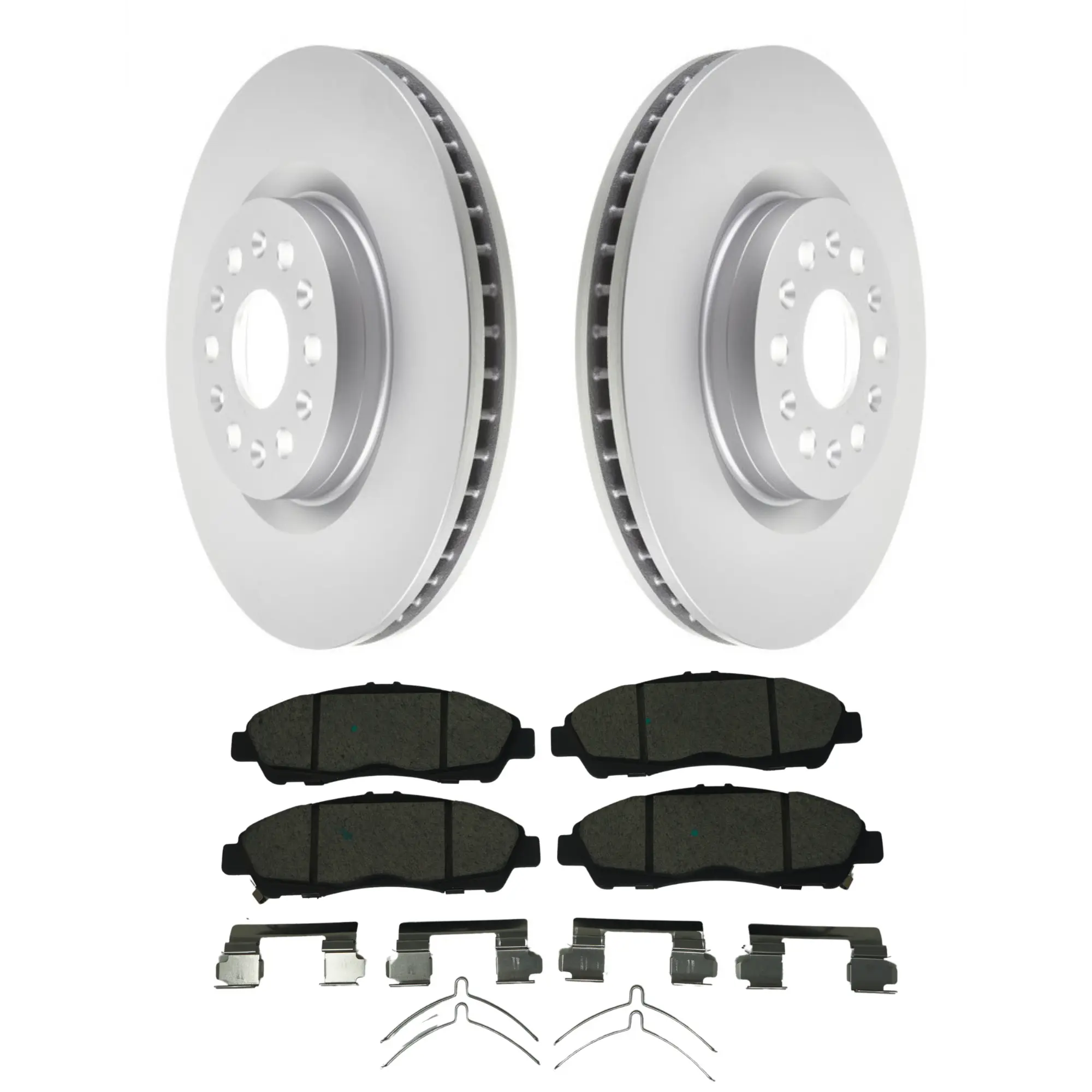 Coated Brake Rotor & Ceramic Pad Kit - main product image