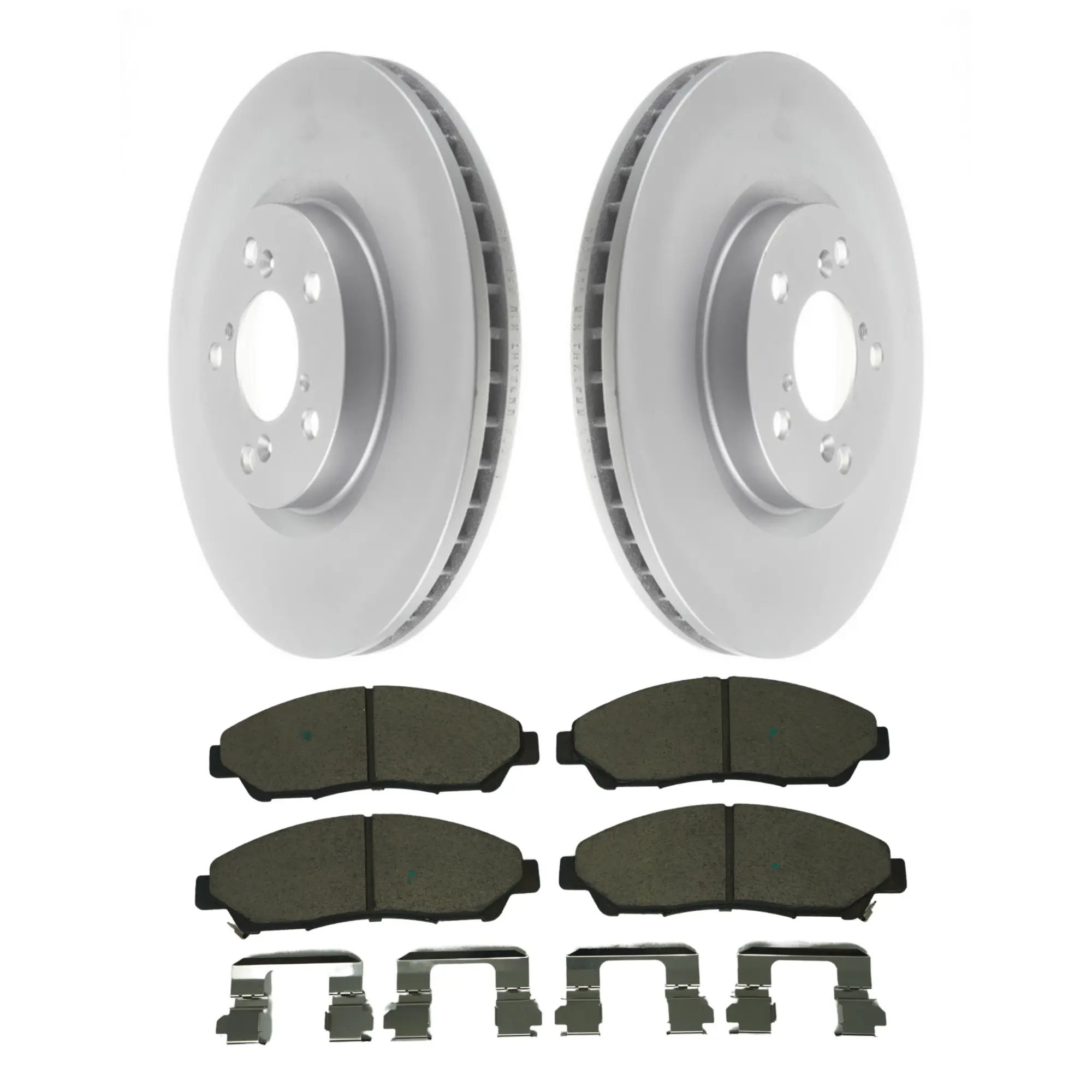 Coated Brake Rotor & Ceramic Pad Kit - main product image