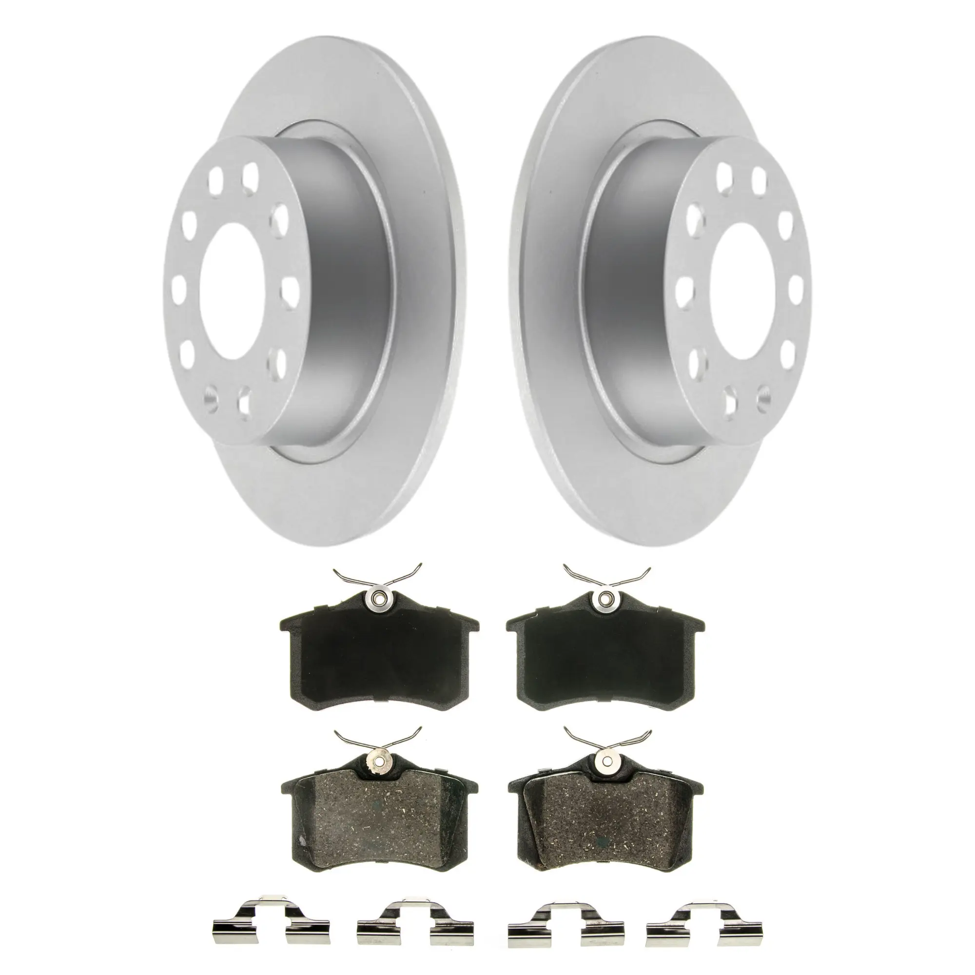 Coated Brake Rotor & Ceramic Pad Kit - main product image