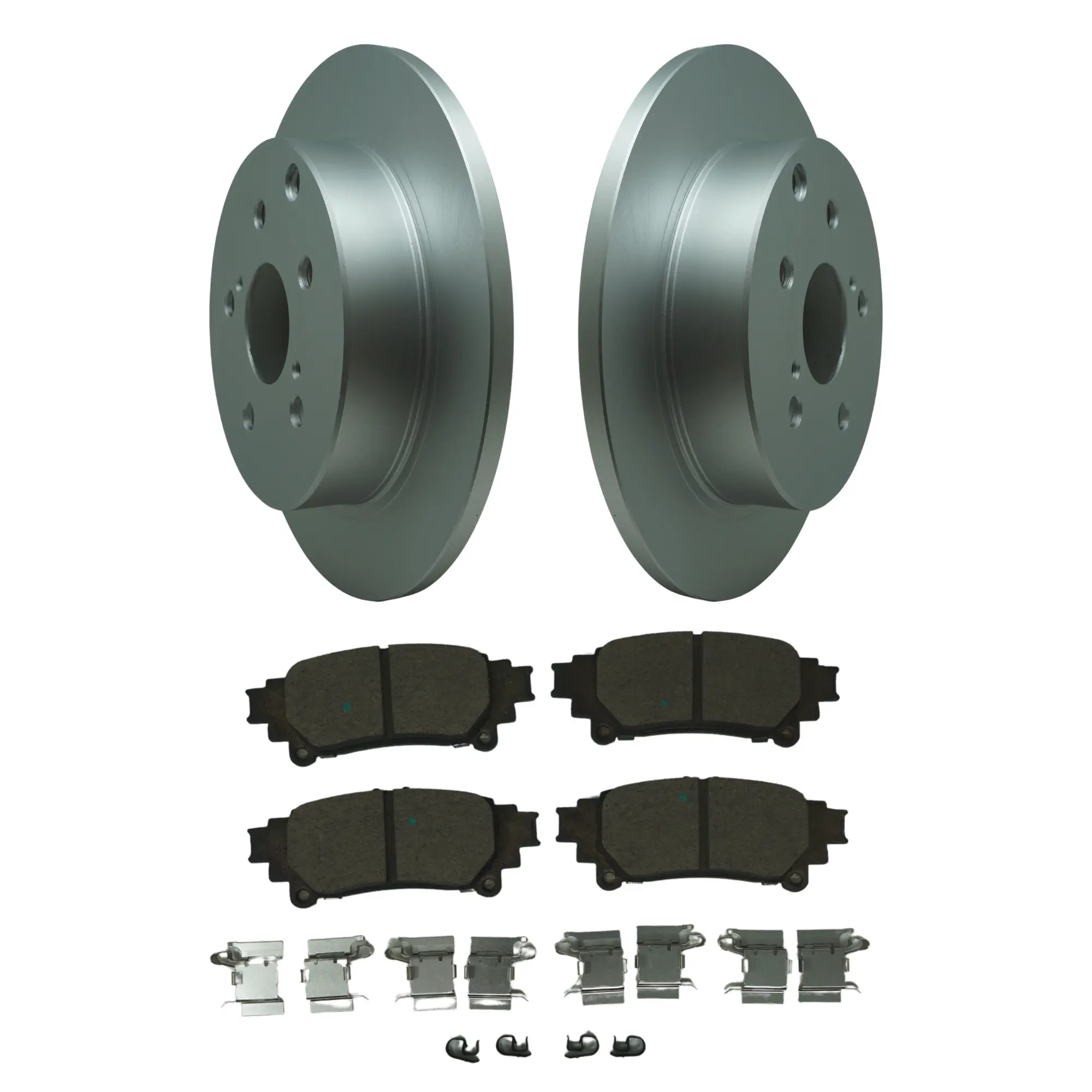Coated Brake Rotor & Ceramic Pad Kit - image principale du produit