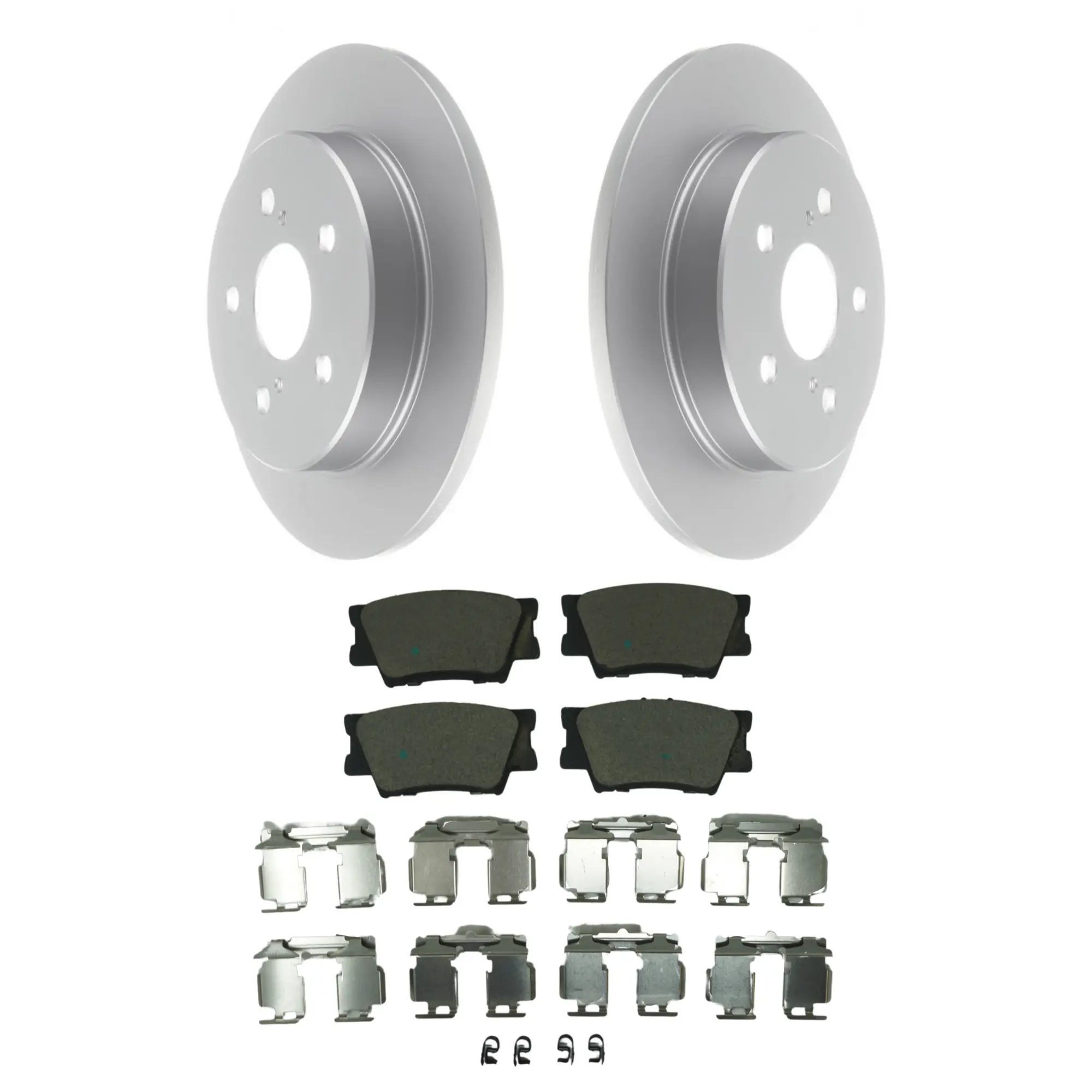 Coated Brake Rotor & Ceramic Pad Kit - main product image