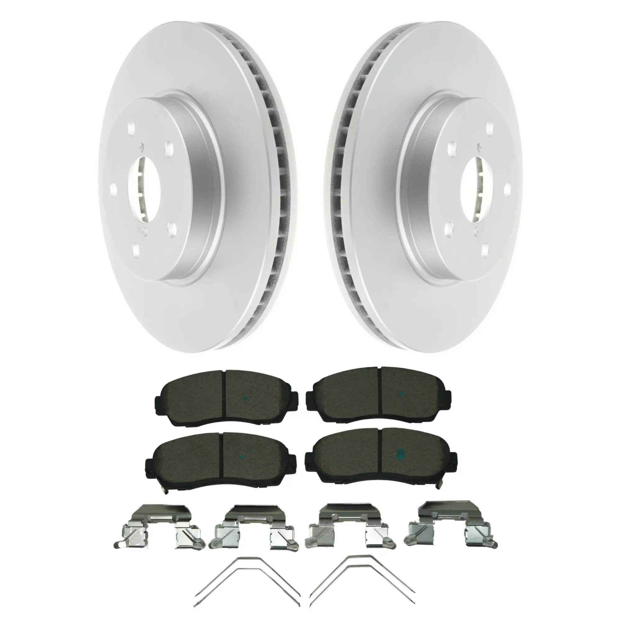 Coated Brake Rotor & Ceramic Pad Kit - main product image