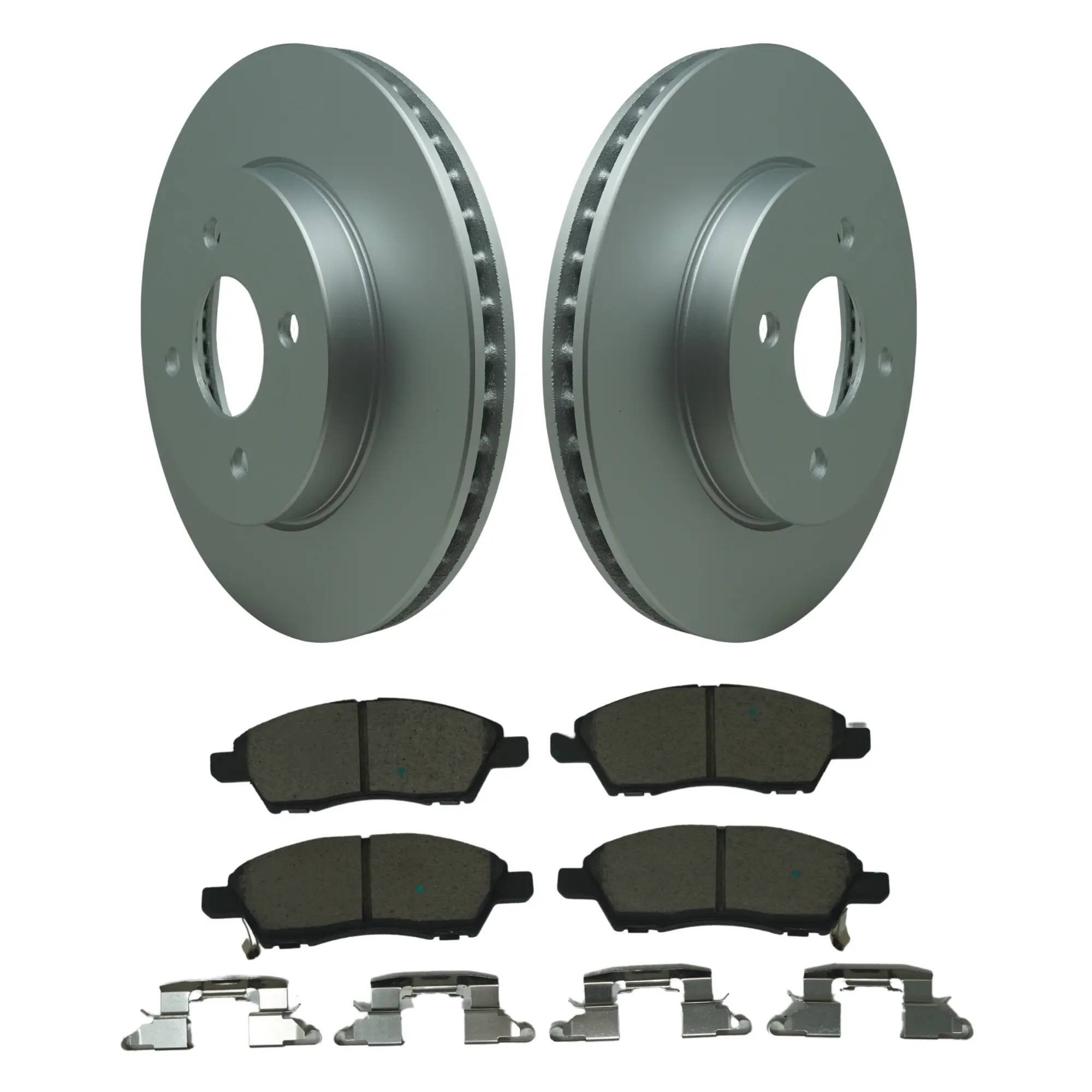 Coated Brake Rotor & Ceramic Pad Kit - main product image