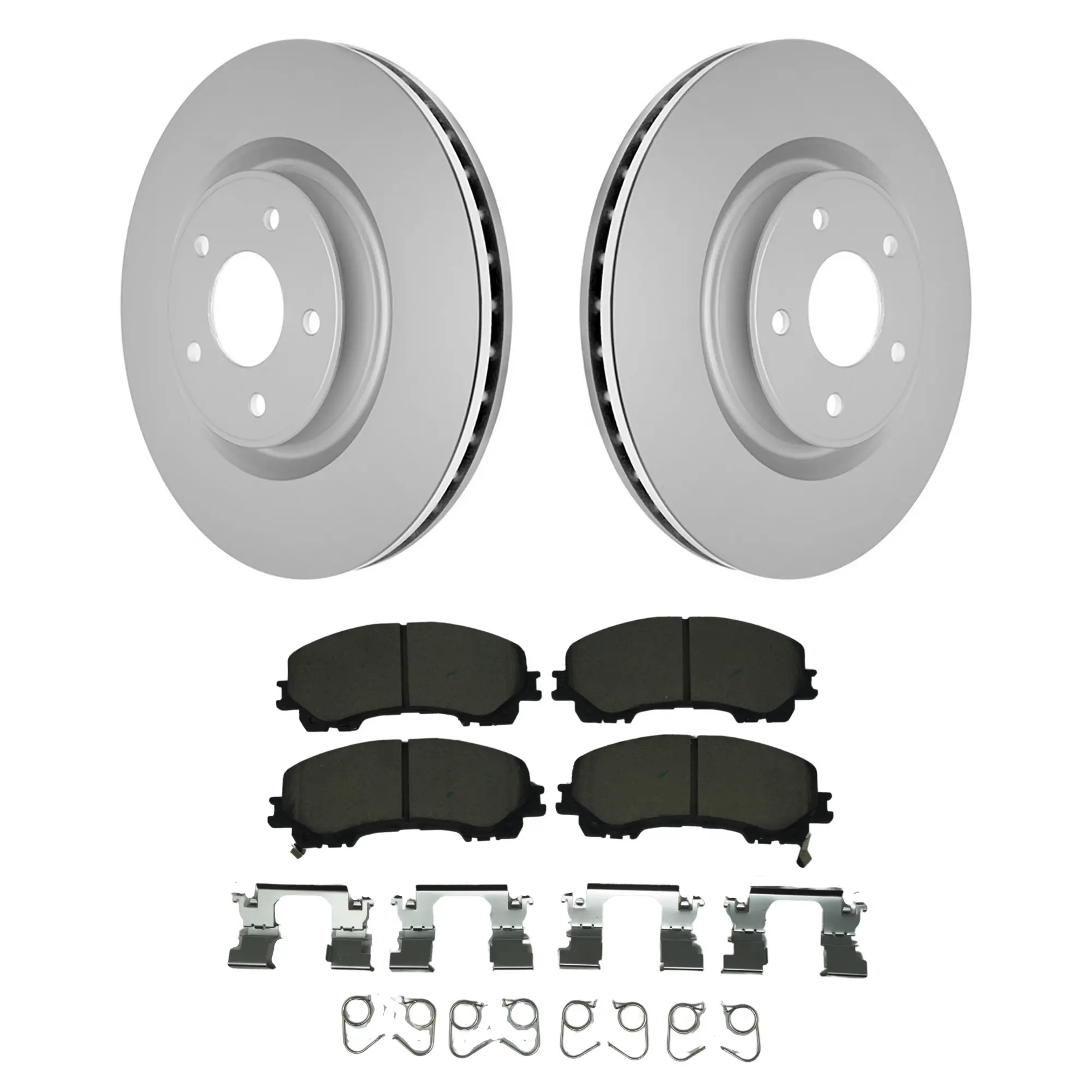 Coated Brake Rotor & Ceramic Pad Kit - main product image