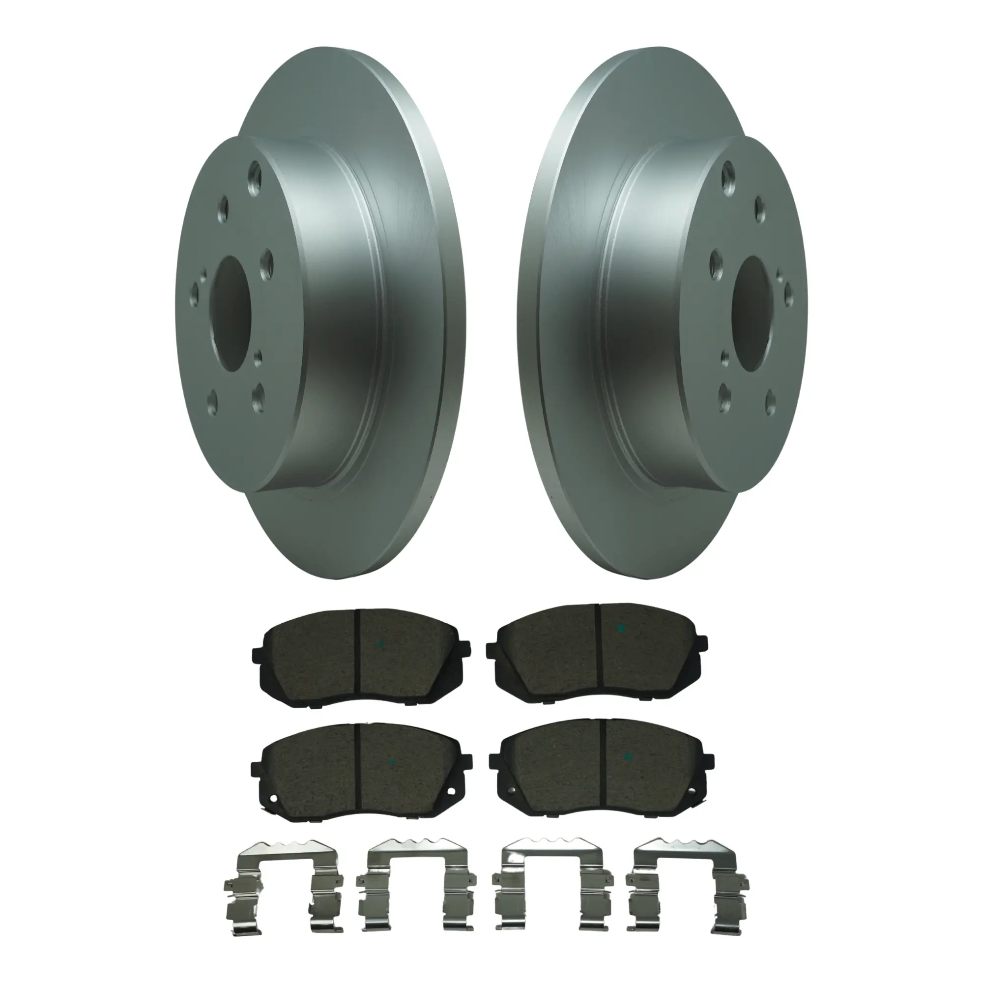 Coated Brake Rotor & Ceramic Pad Kit - main product image